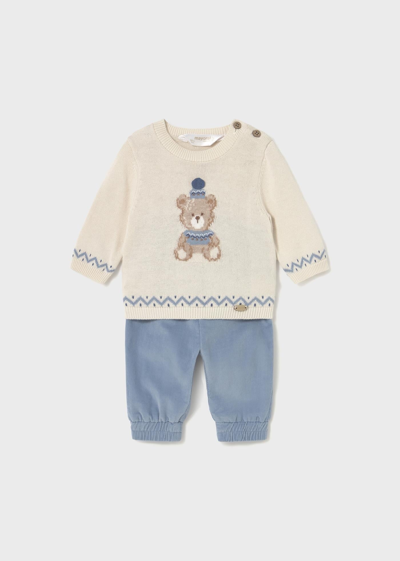 Mayoral Newborn Erkek Bebek Kazak Ve Pantolon Set