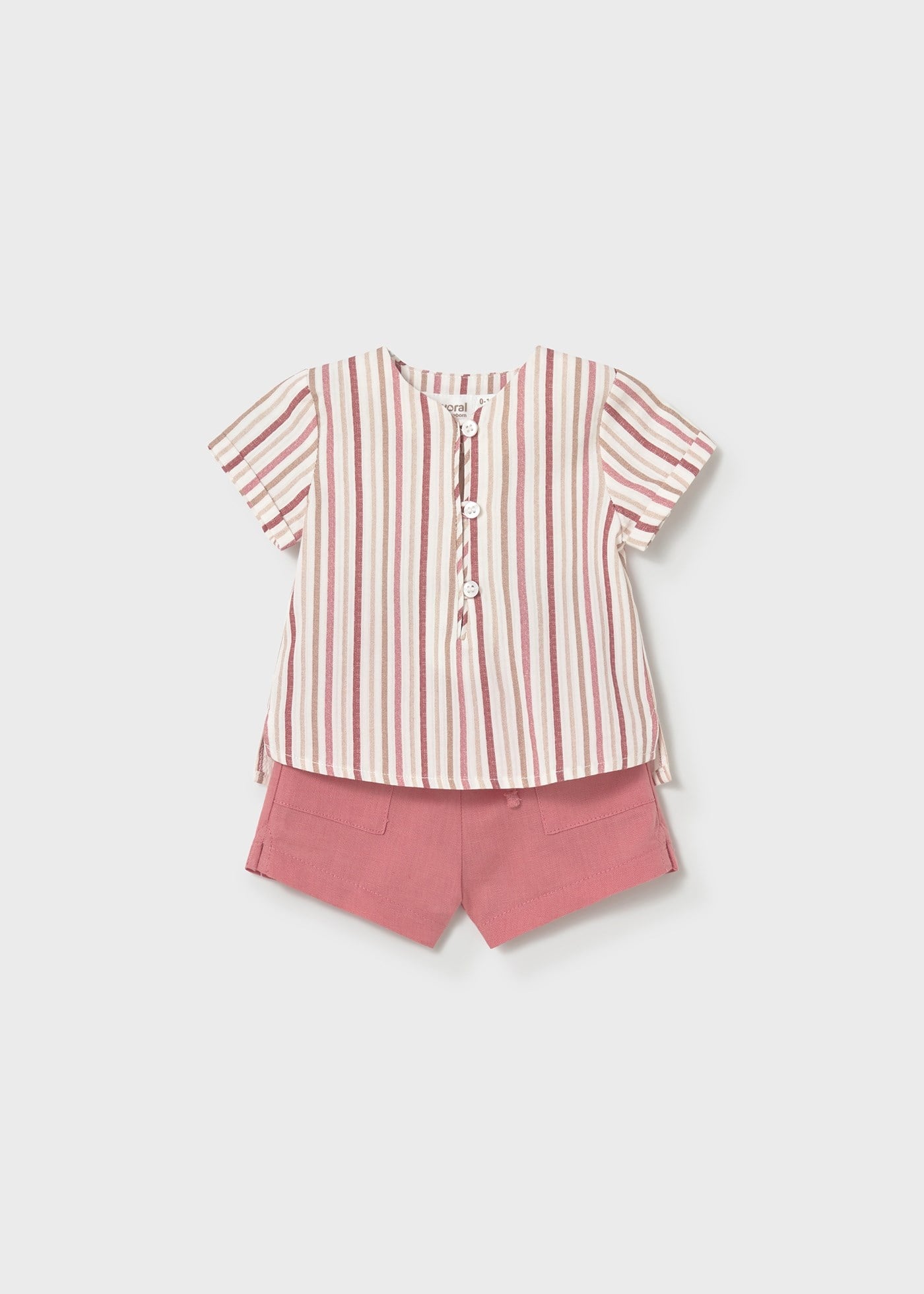 Mayoral Newborn Baby Boy Shorts Set Red