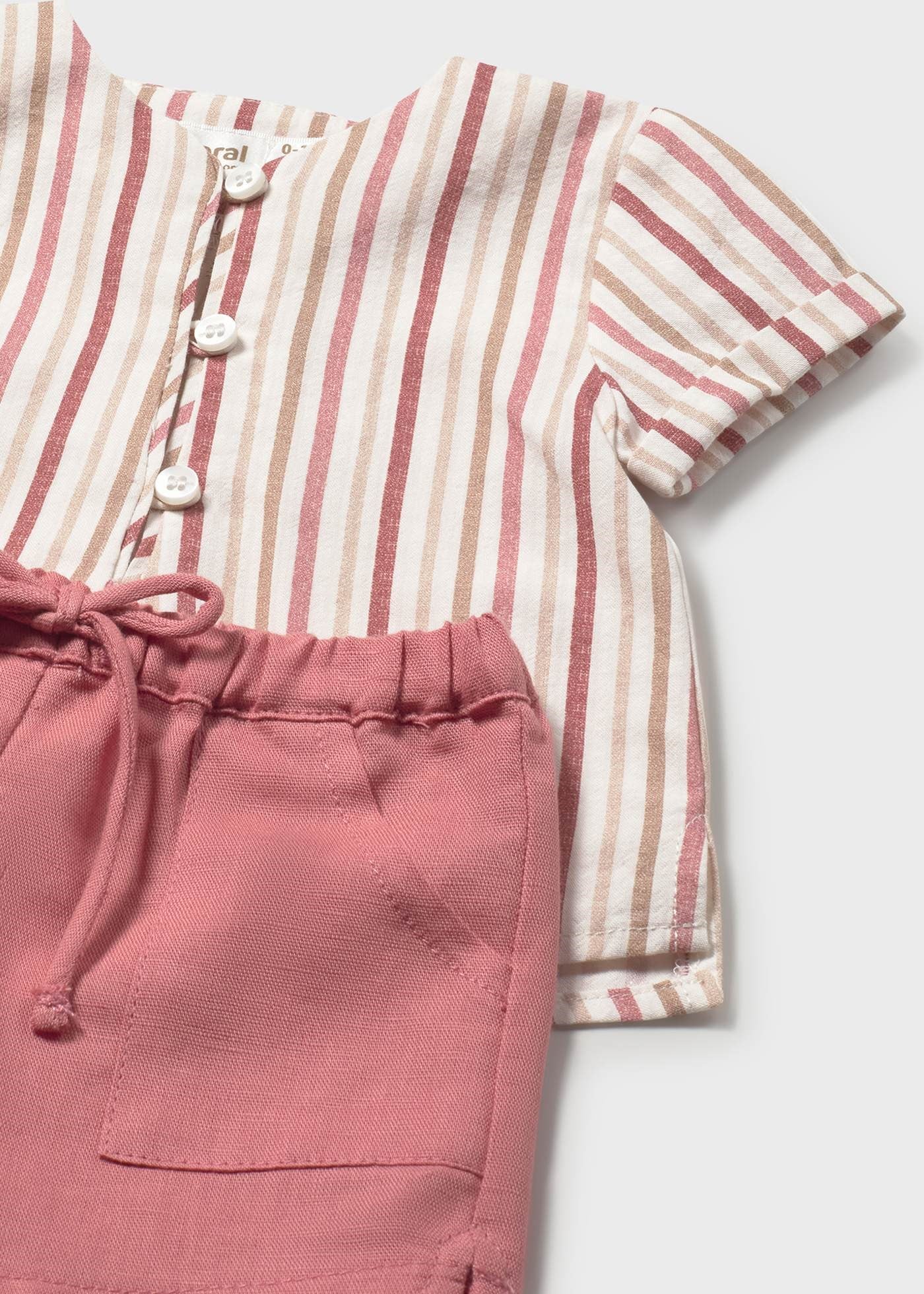 Mayoral Newborn Baby Boy Shorts Set Red