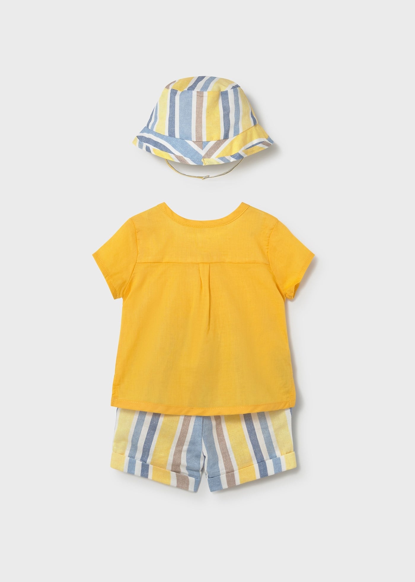 Mayoral Newborn Baby Boy Better Cotton Shorts Set Yellow