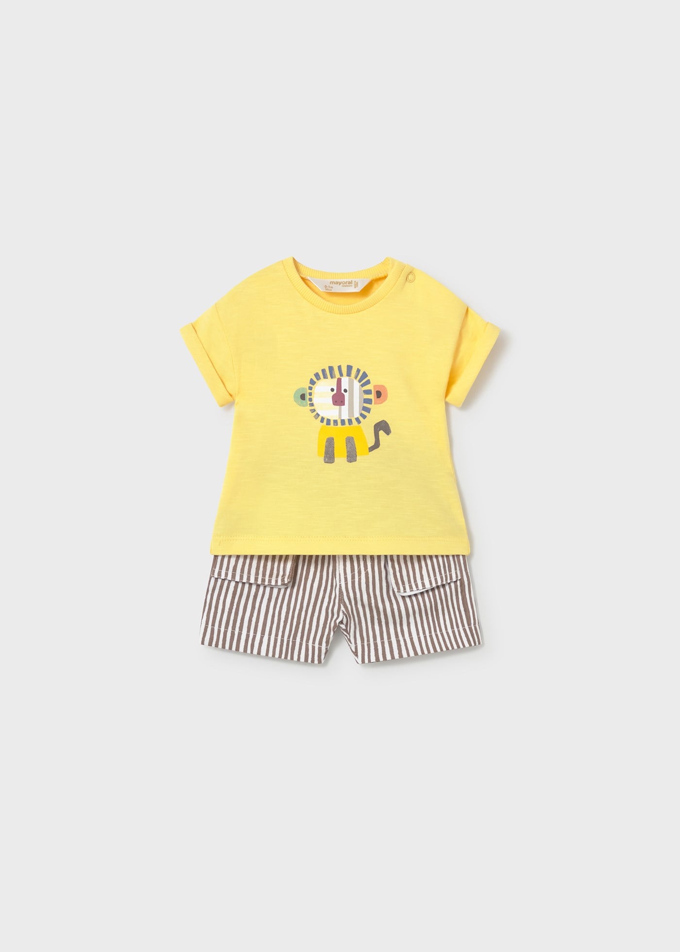 Mayoral Newborn Baby Boy Shorts Set Yellow