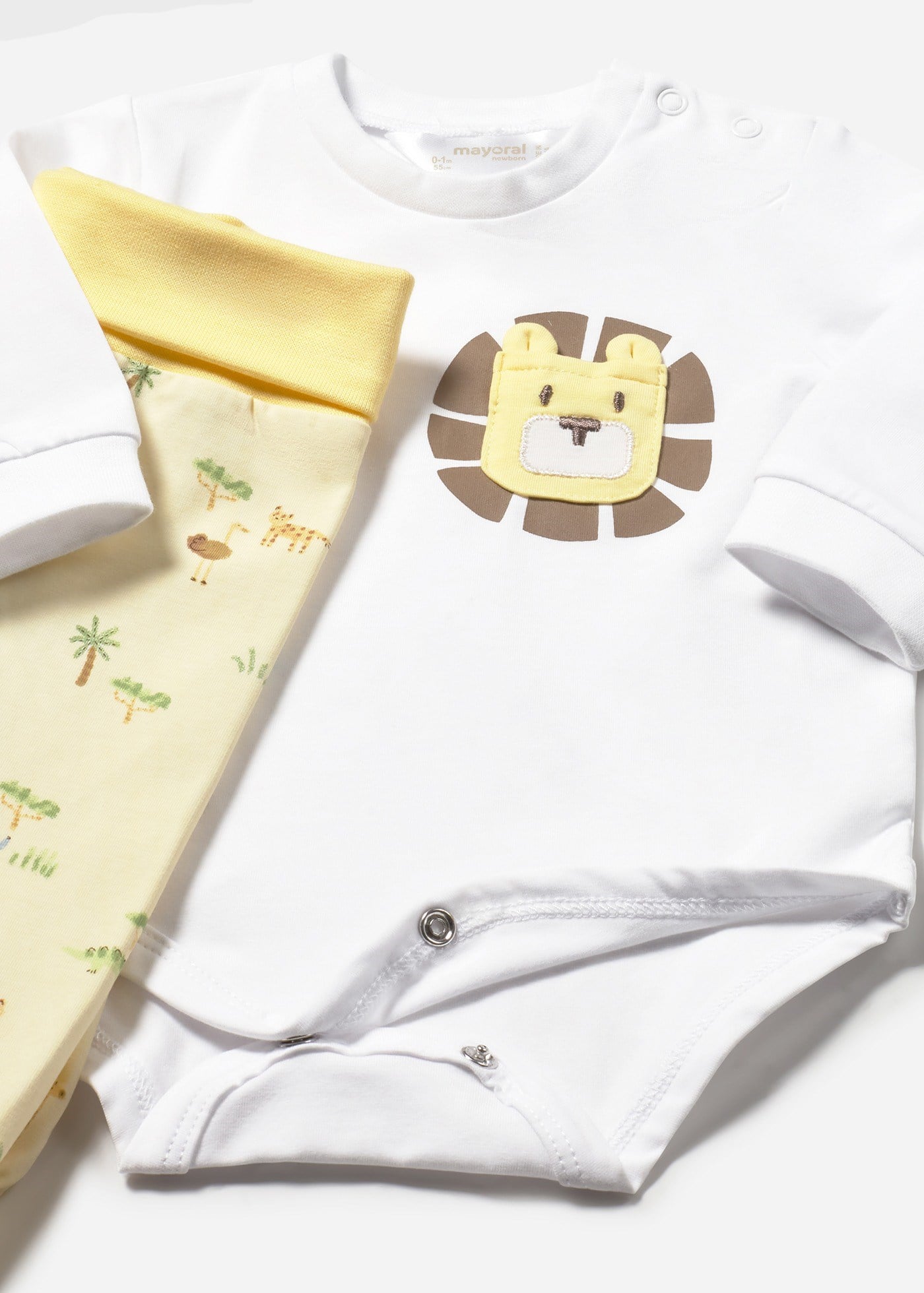Mayoral Yenidoğan Erkek Bebek Better Cotton Patikli Penye Takım Sarı