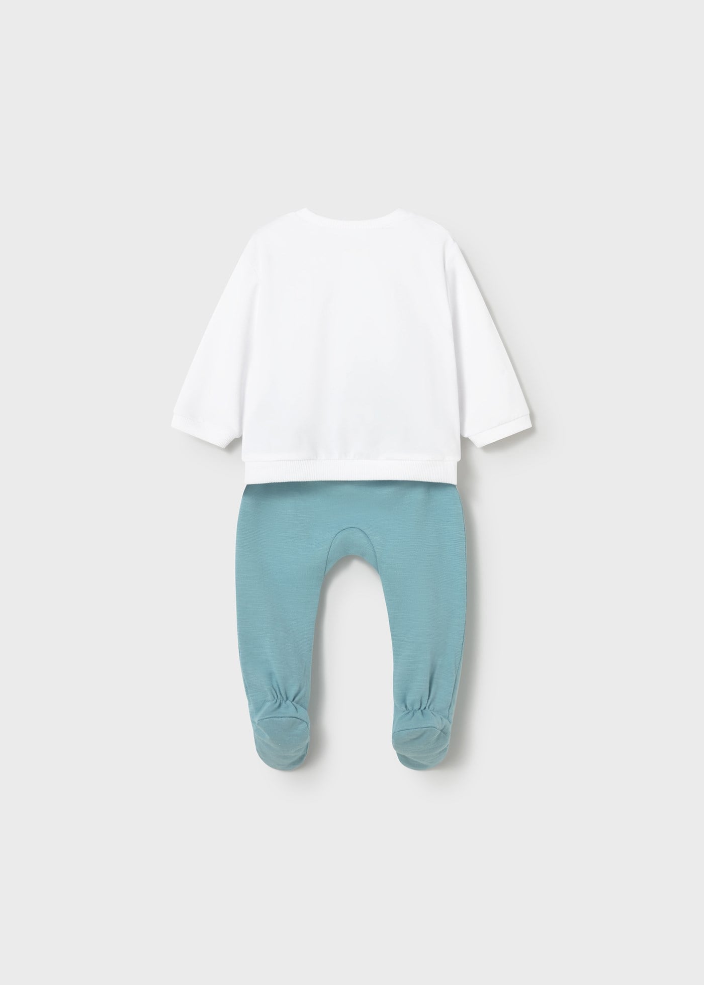 Mayoral Newborn Baby Boy Better Cotton Tracksuit Set White