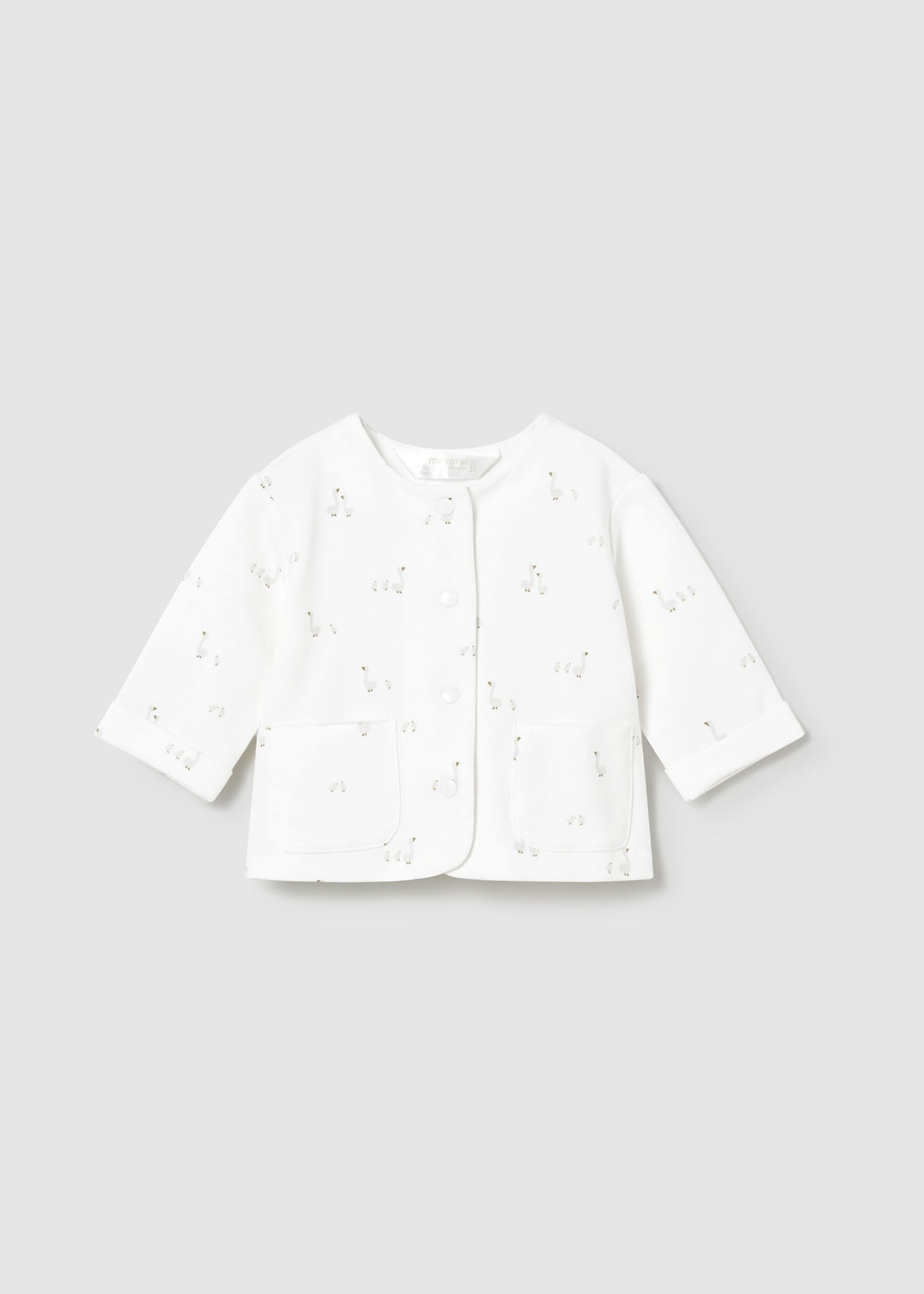 Mayoral Newborn Baby Boy Tracksuit Set White