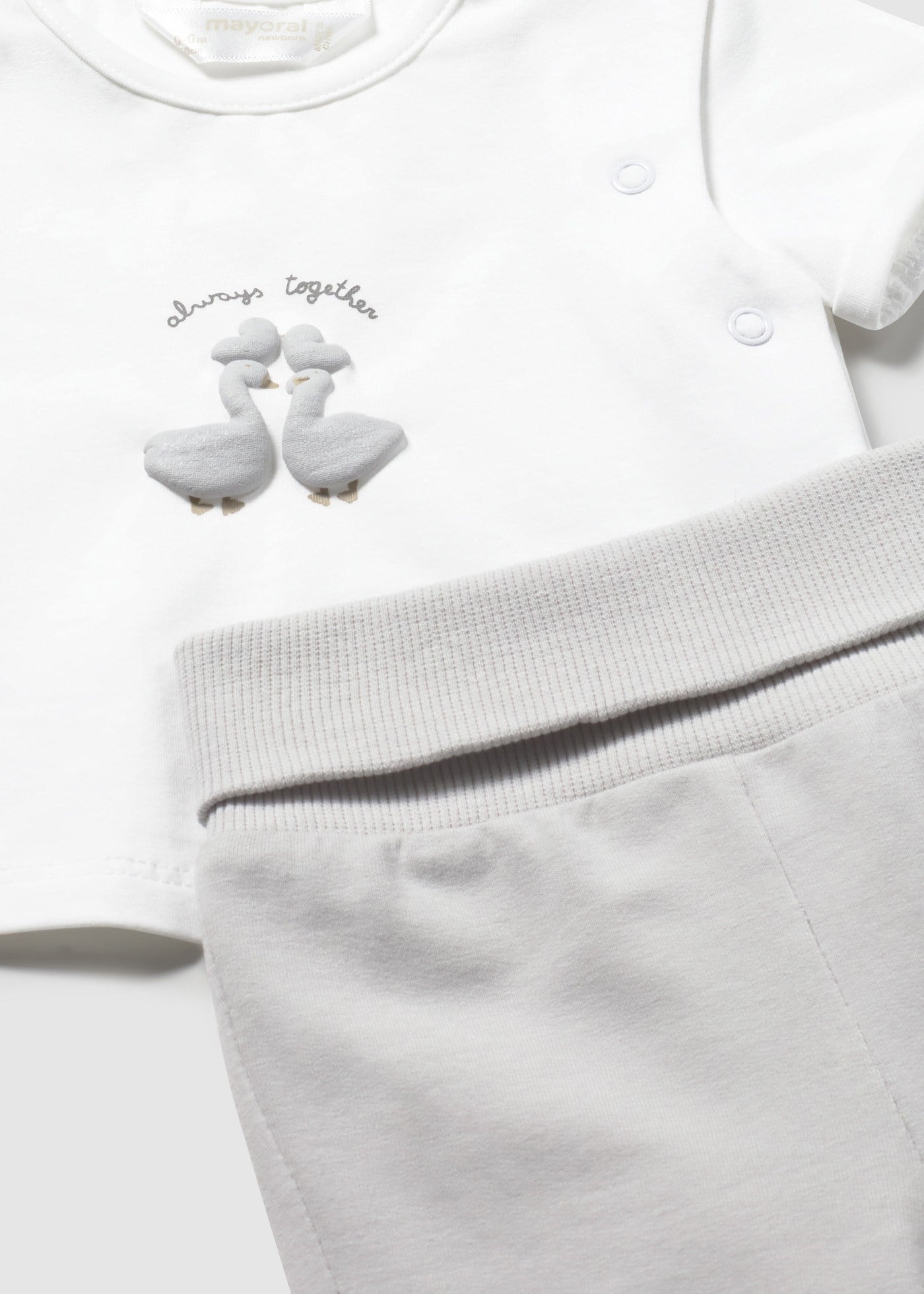 Mayoral Newborn Baby Boy Tracksuit Set White