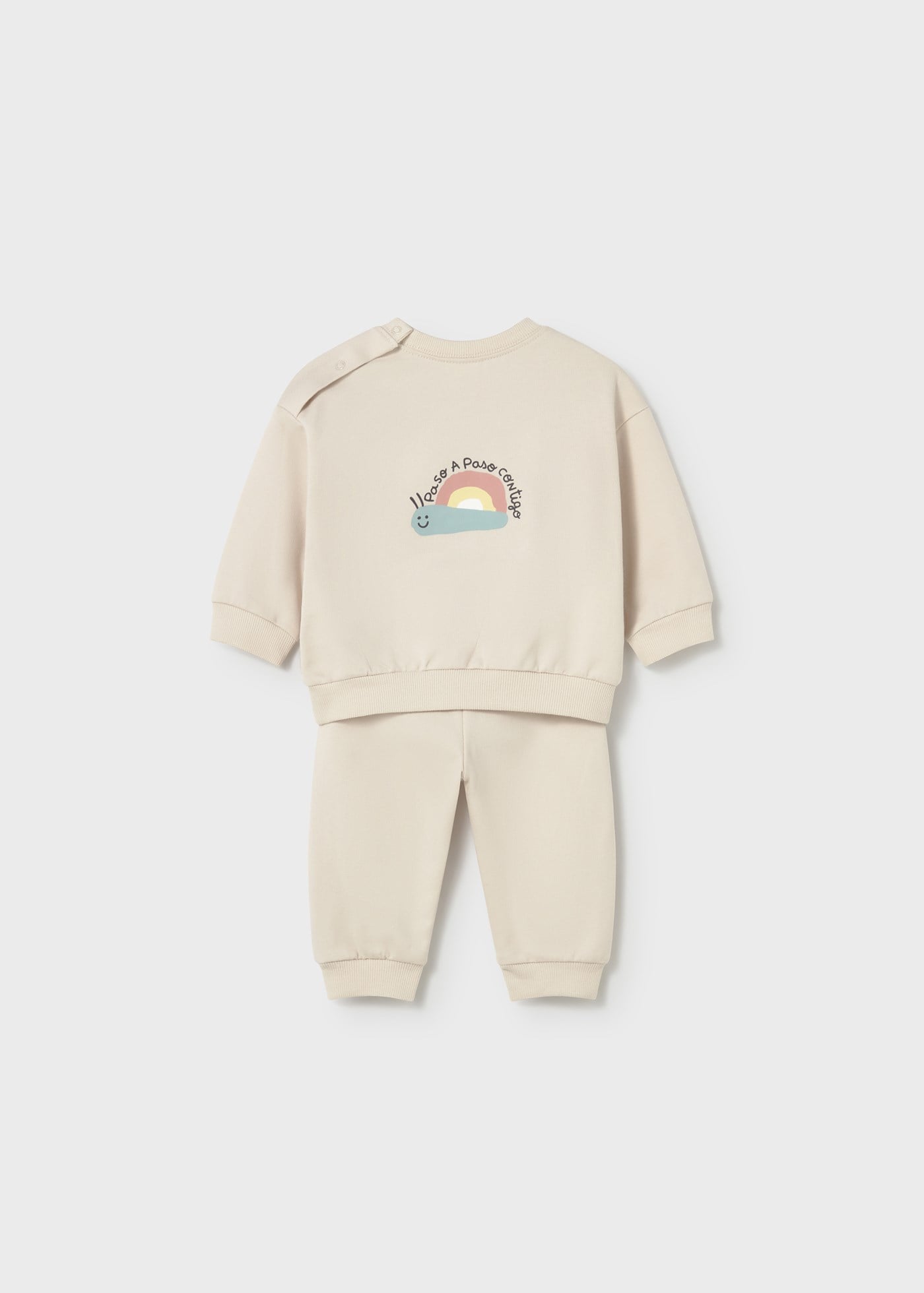 Mayoral Newborn Baby Tracksuit Set Beige
