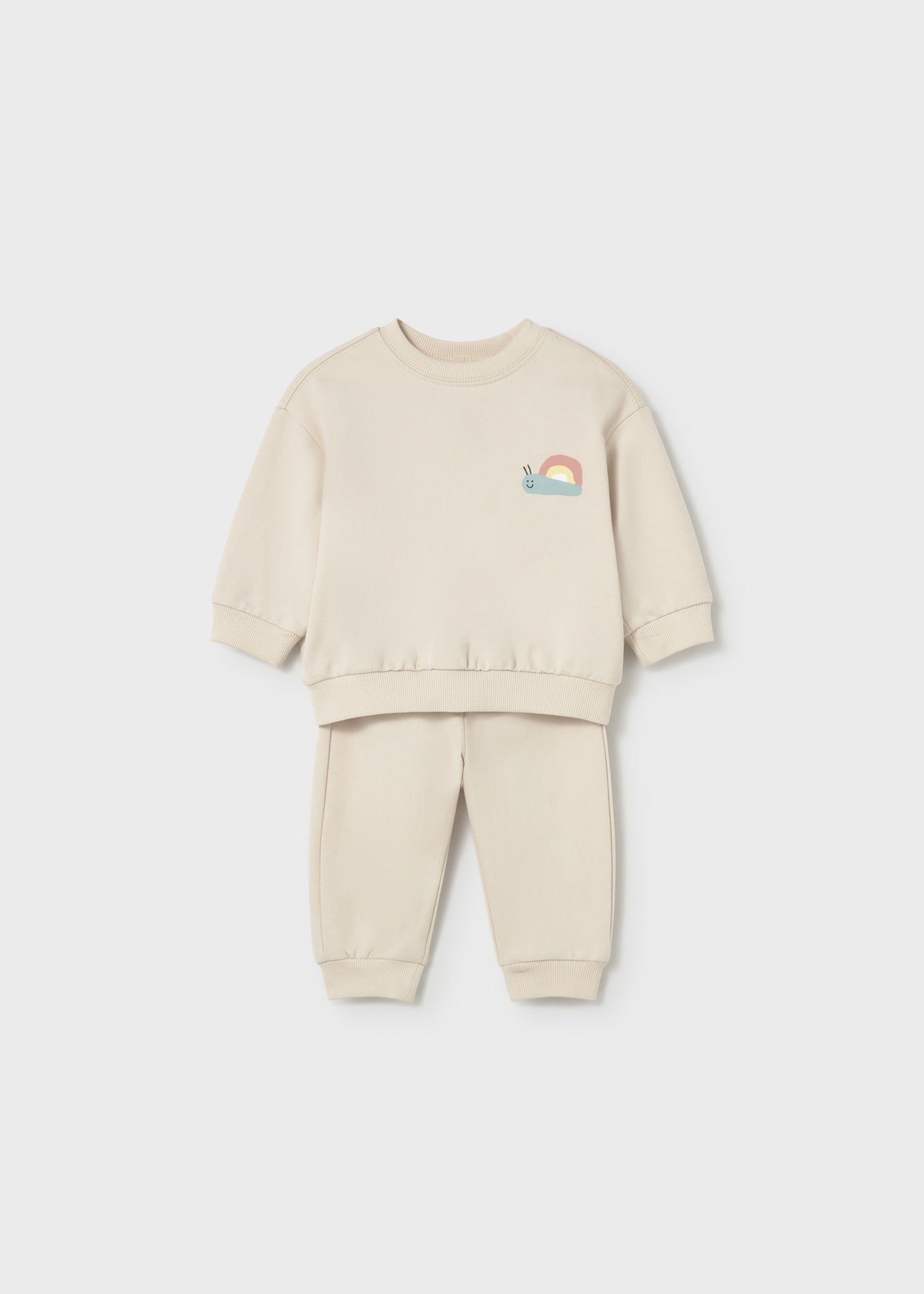 Mayoral Newborn Baby Tracksuit Set Beige
