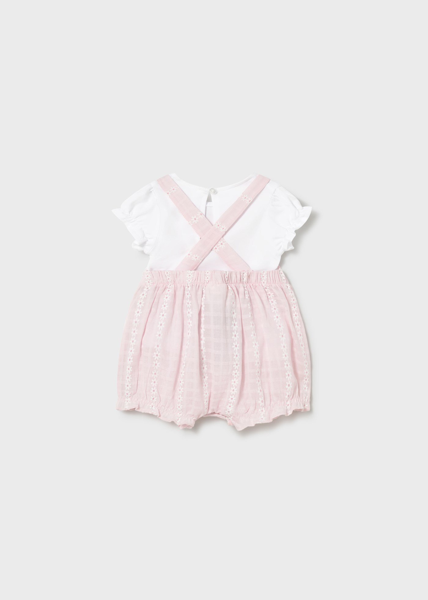 Mayoral Yenidoğan Kız Bebek Tulum Ve Tshirt Set Pembe