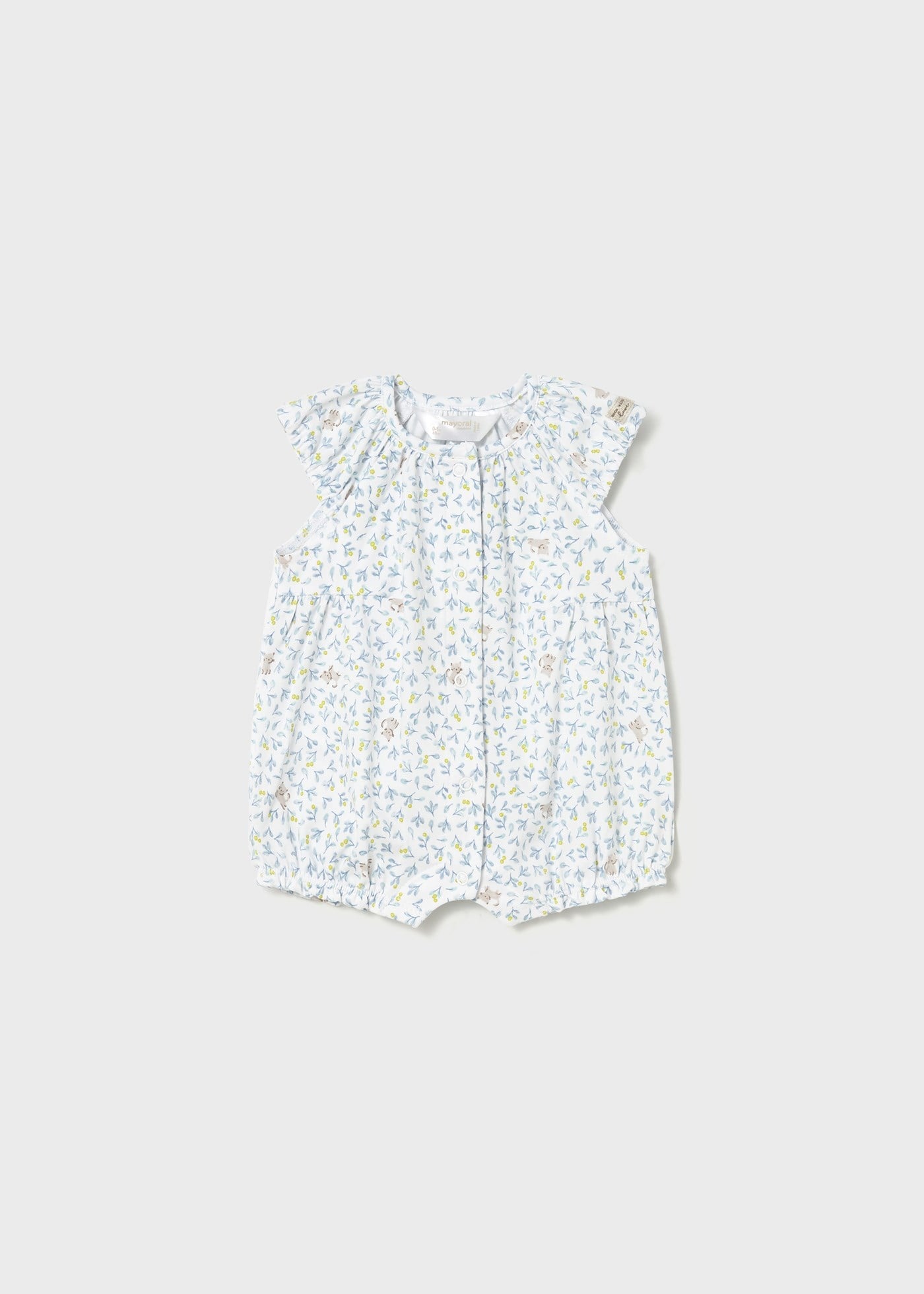 Mayoral Newborn Baby Girl Short Romper Blue