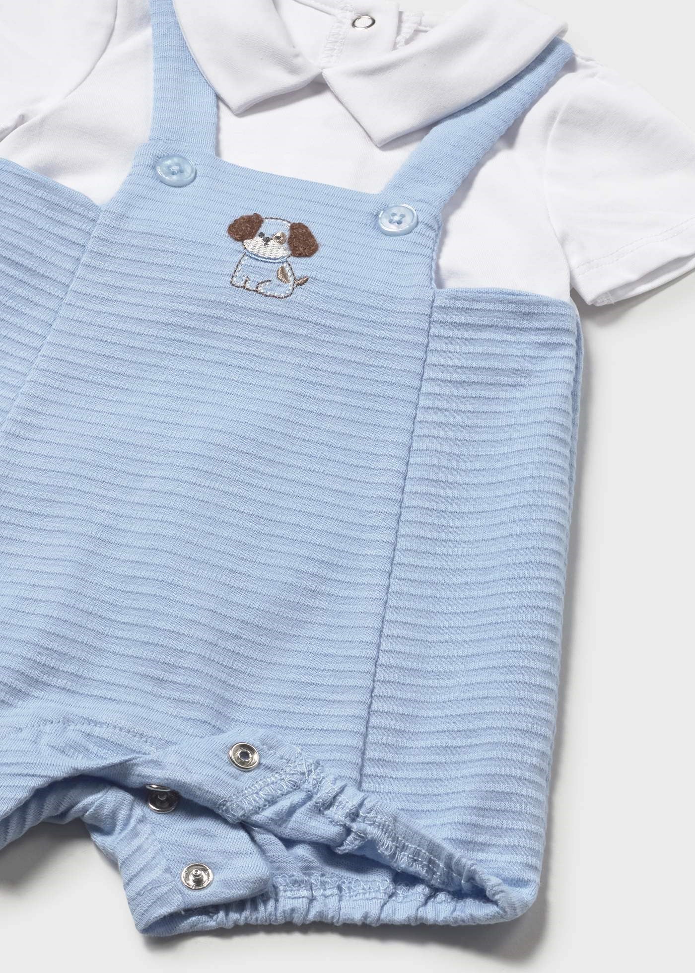 Mayoral Newborn Baby Boy Shorts Romper Blue