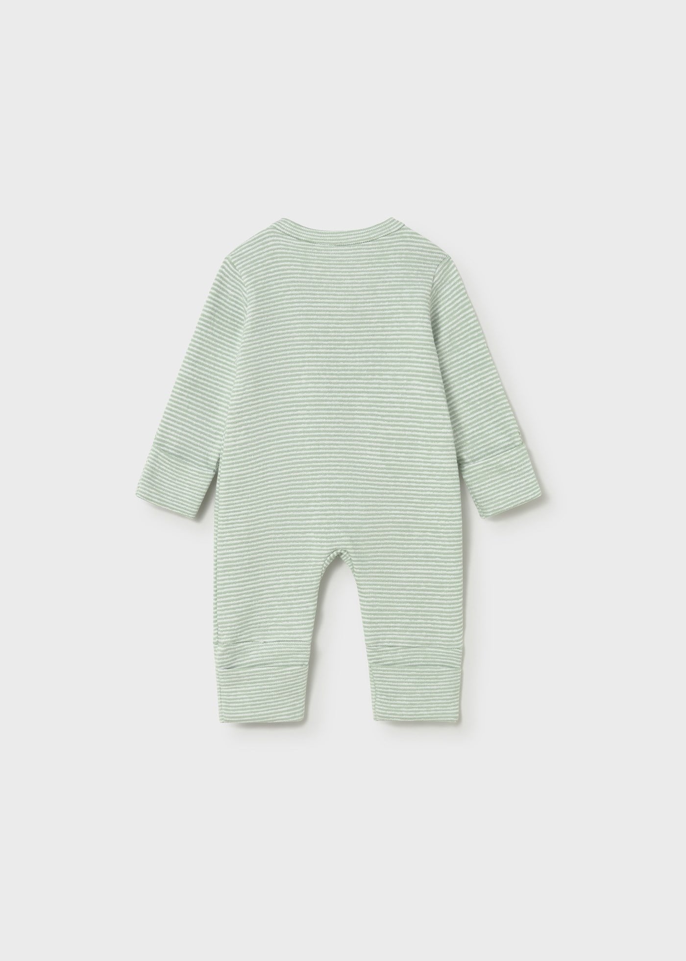 Mayoral Newborn Baby Boy Zip-Up Romper Green