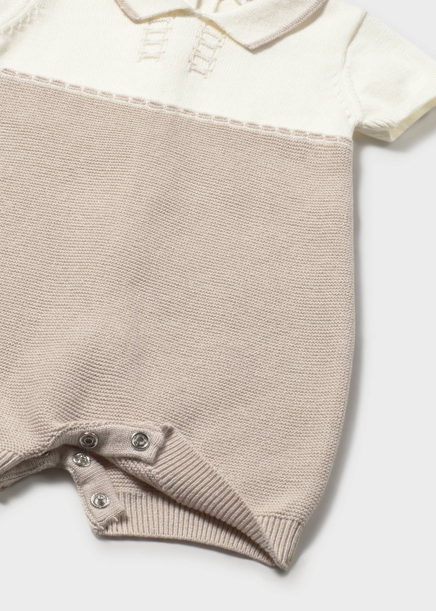 Mayoral Newborn Baby Boy Mercerized Overalls Beige