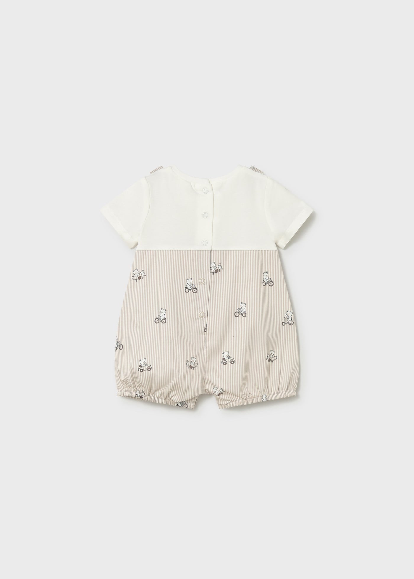 Mayoral Newborn Baby Boy Overalls Beige