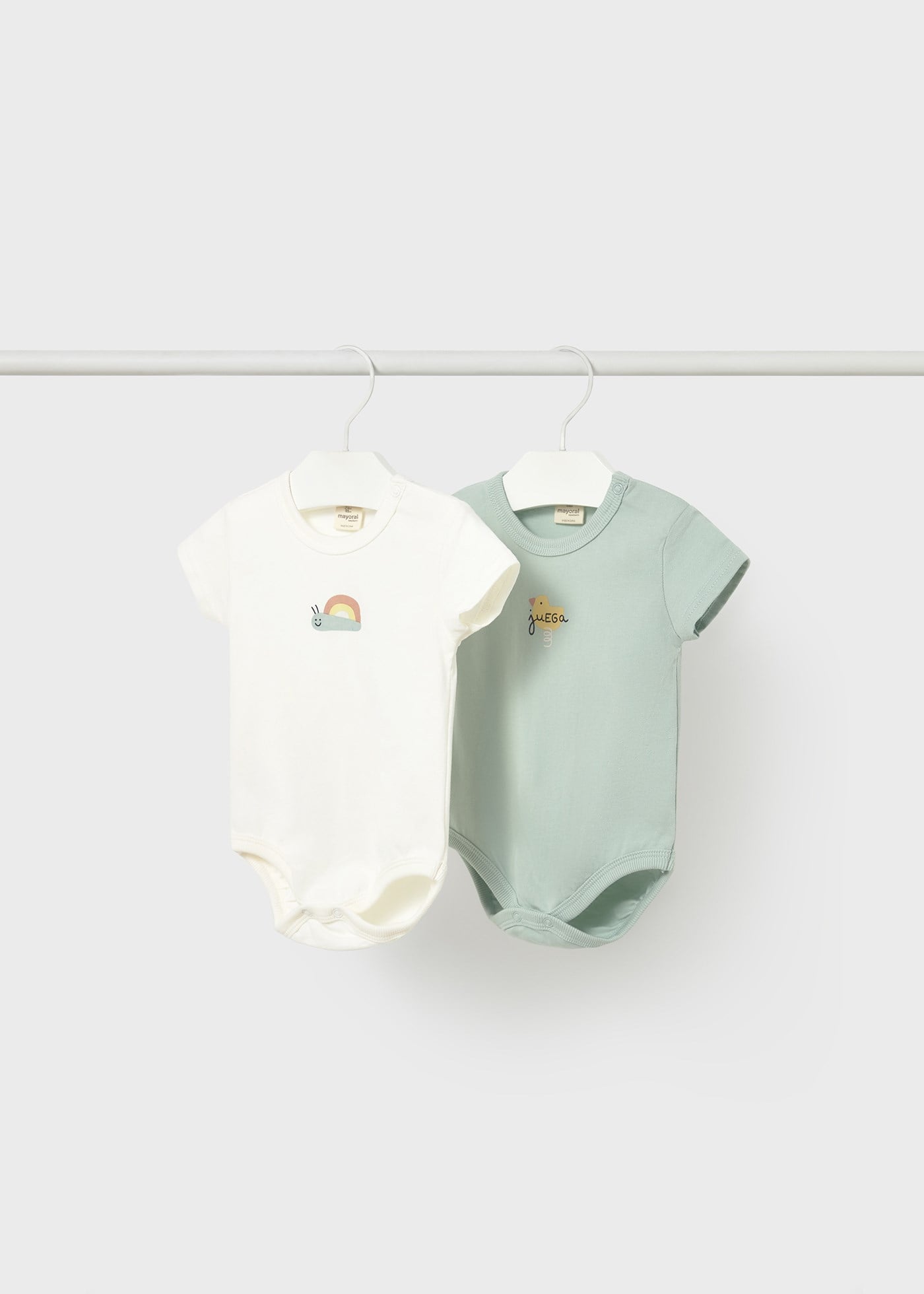Mayoral Newborn Baby Two-Piece Bodysuit Green