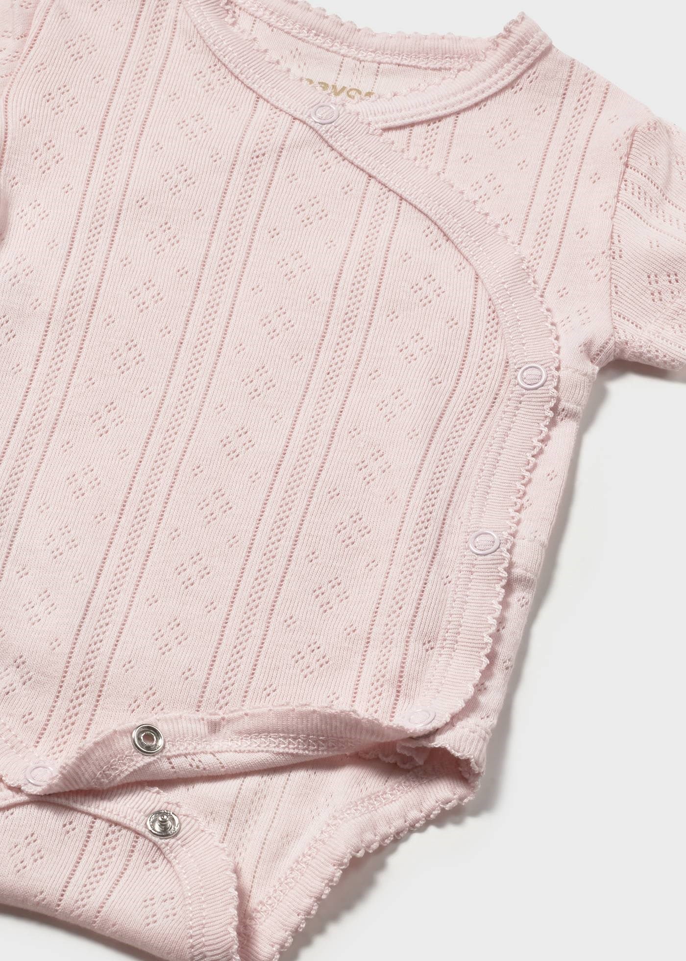 Mayoral Newborn Baby Girl Short Sleeve Bodysuit Pink