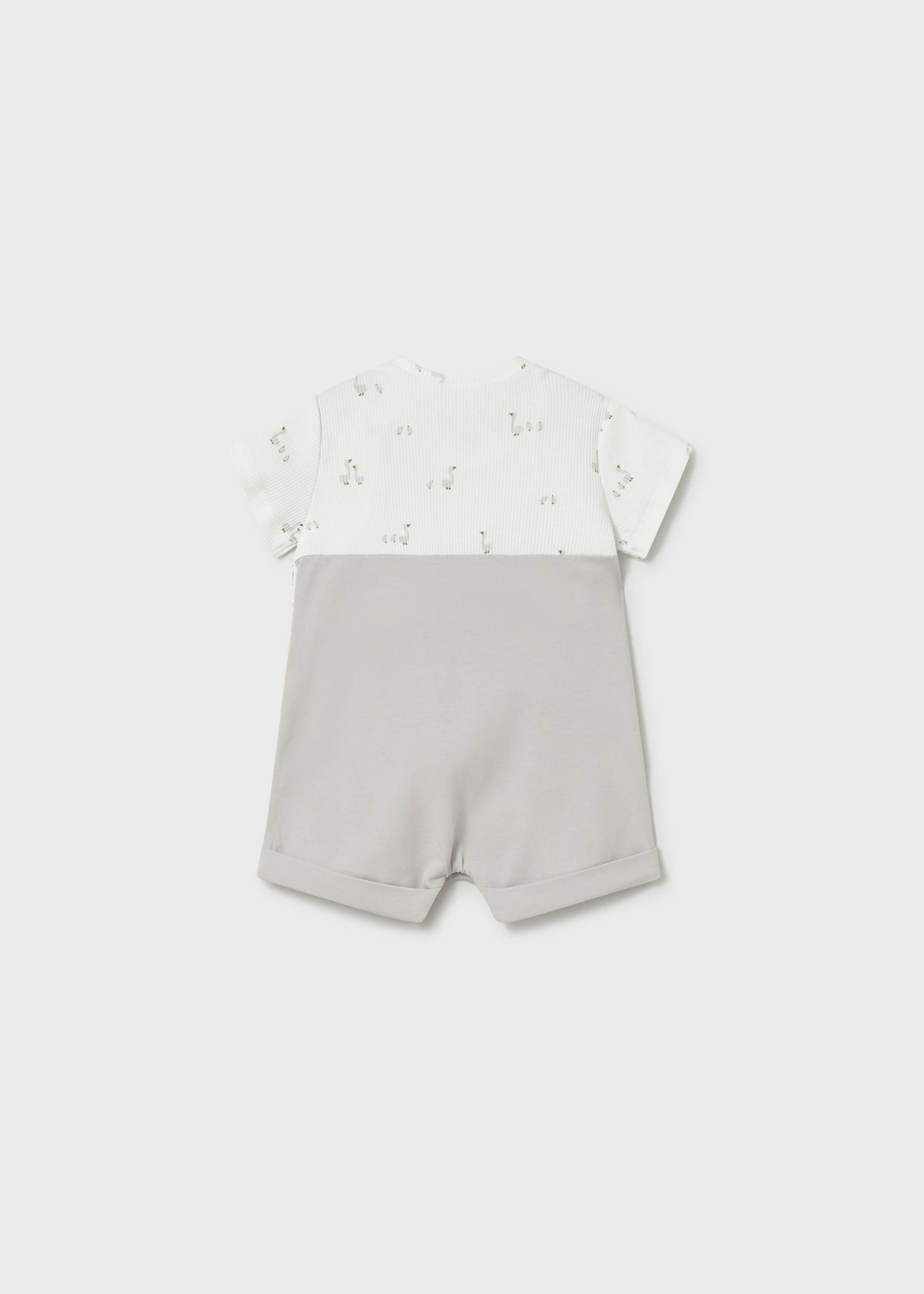 Mayoral Newborn Baby Boy Shorts Romper Grey