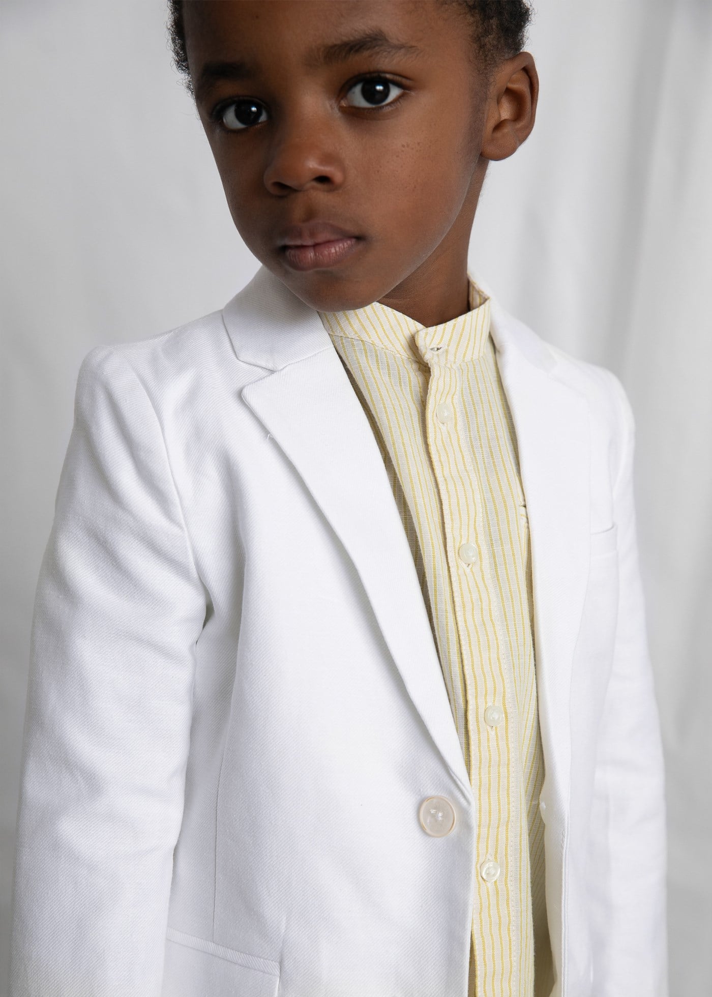 Mayoral Boys' Linen Jacket White
