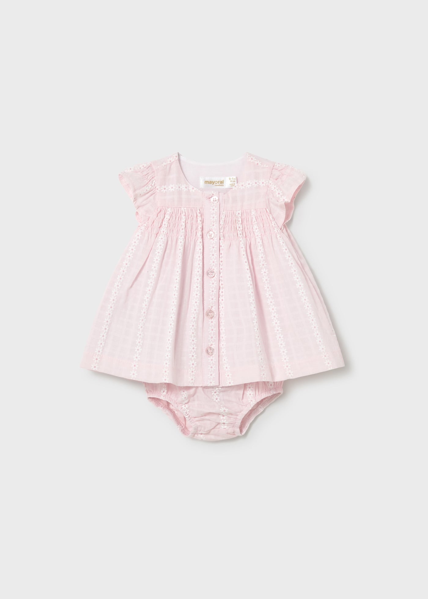 Mayoral Newborn Baby Girl Dress Pink