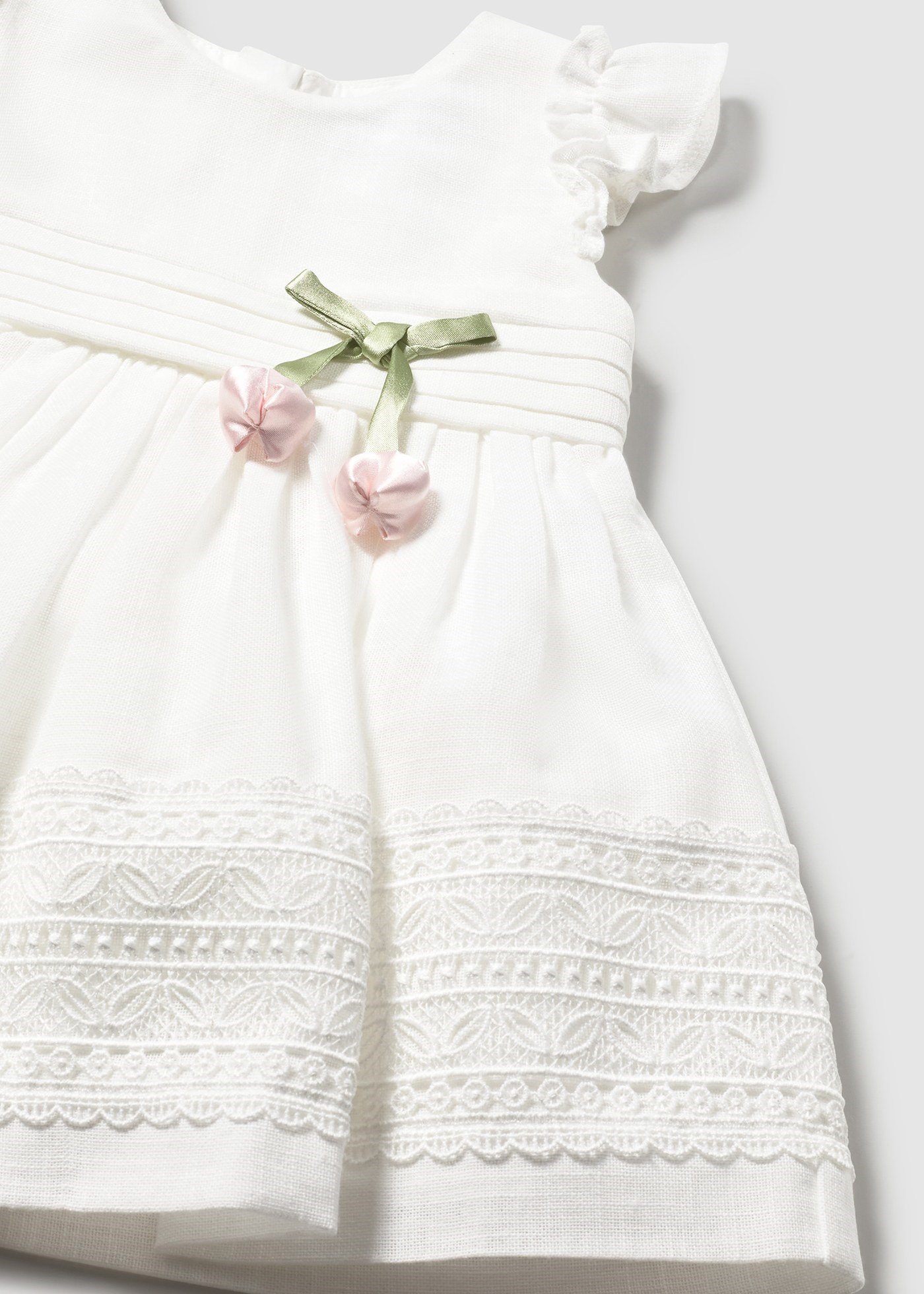 Mayoral Baby Girl Tulip Dress Cream