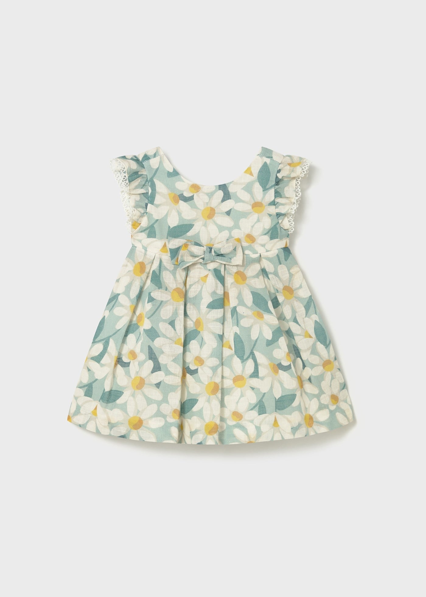 Mayoral Baby Girl Floral Dress Green