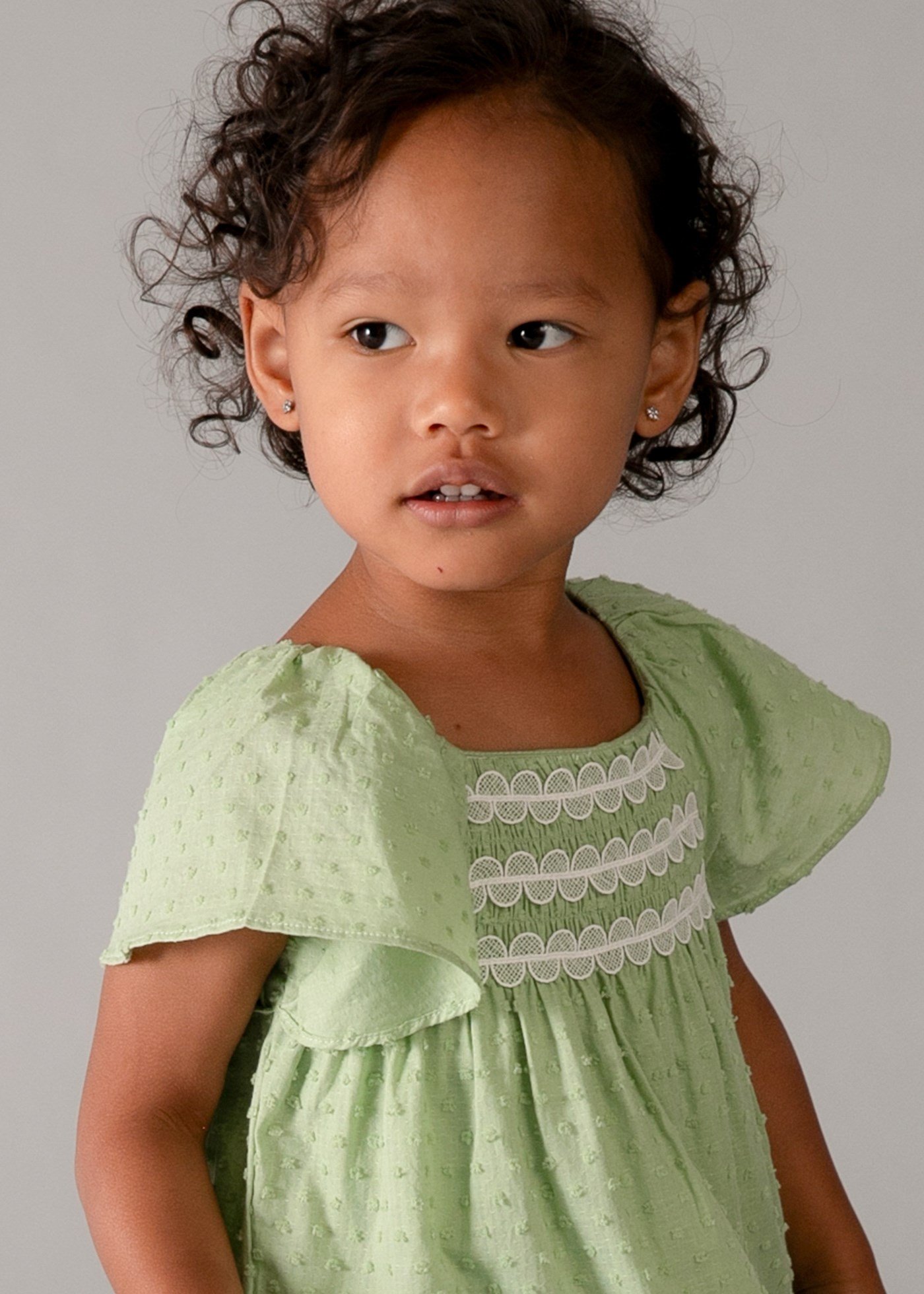 Mayoral Baby Girl Dress Green