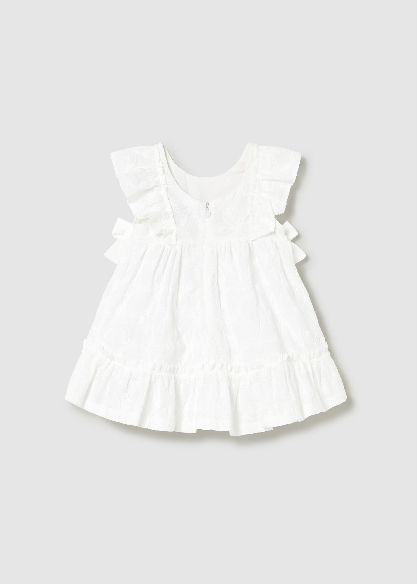 Mayoral Baby Girl Dress Cream