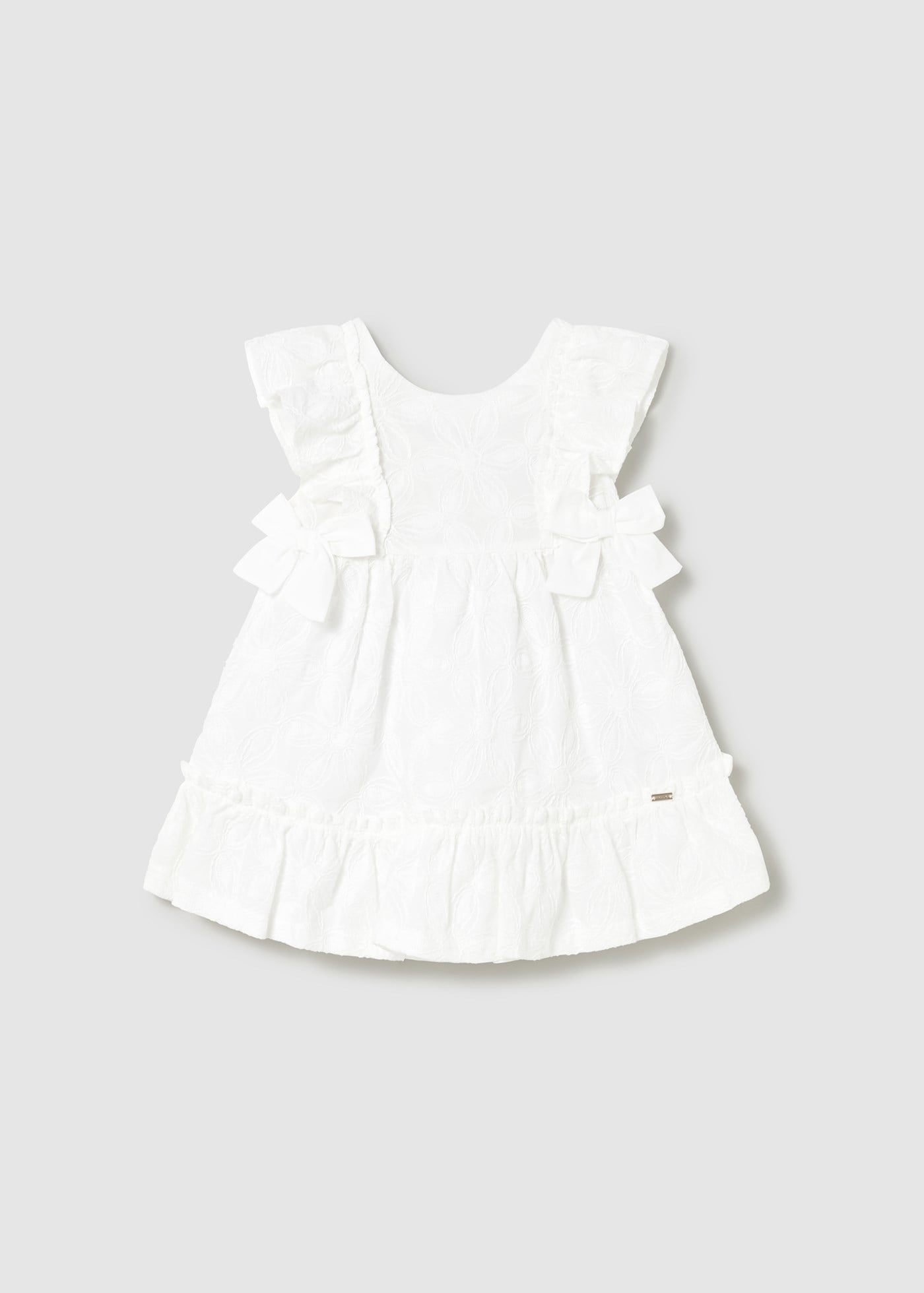 Mayoral Baby Girl Dress Cream
