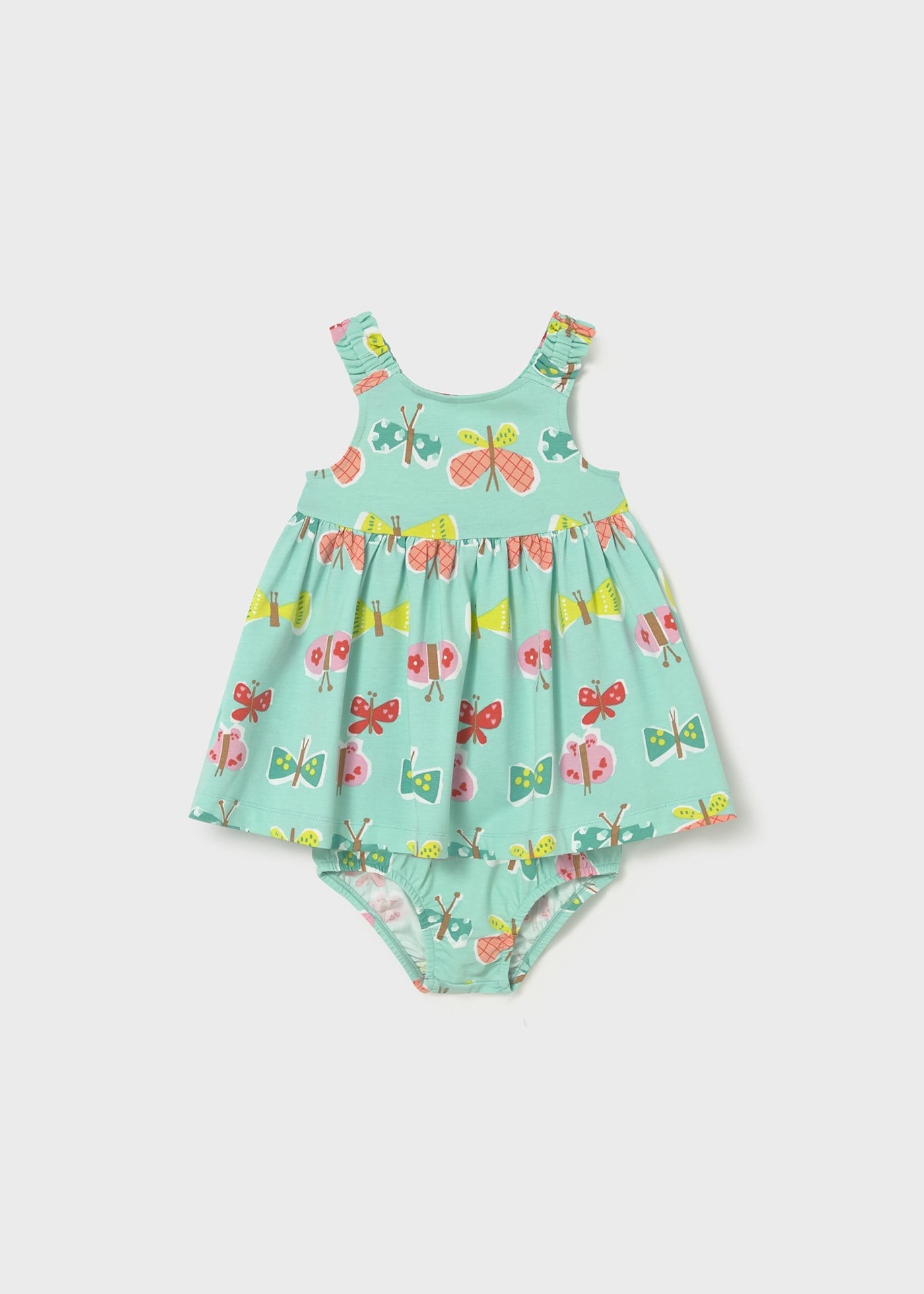 Mayoral Baby Girl Dress and Lingerie Green