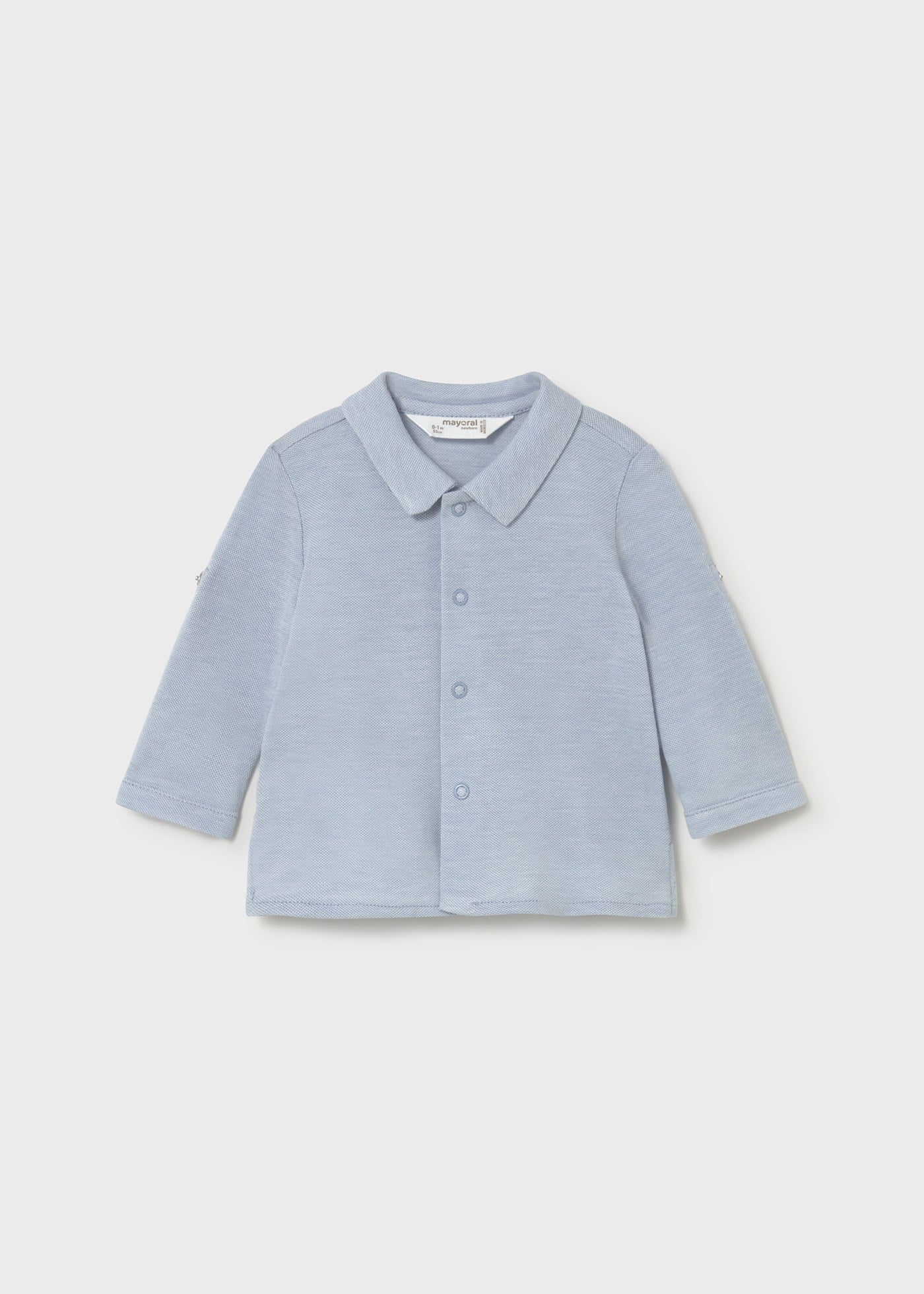 Mayoral Newborn Baby Boy Long Sleeve Shirt Blue