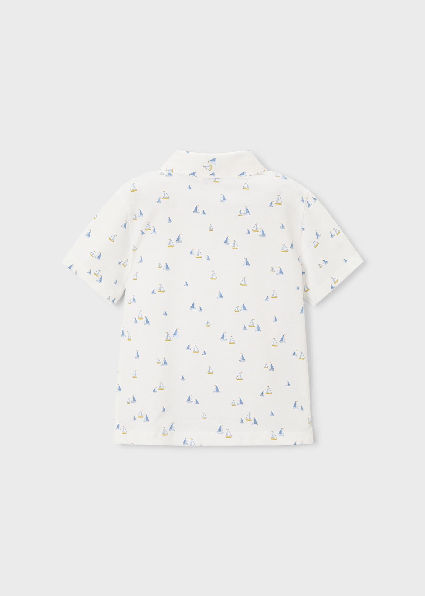 Mayoral Boys' Printed Short-Sleeve Shirt White