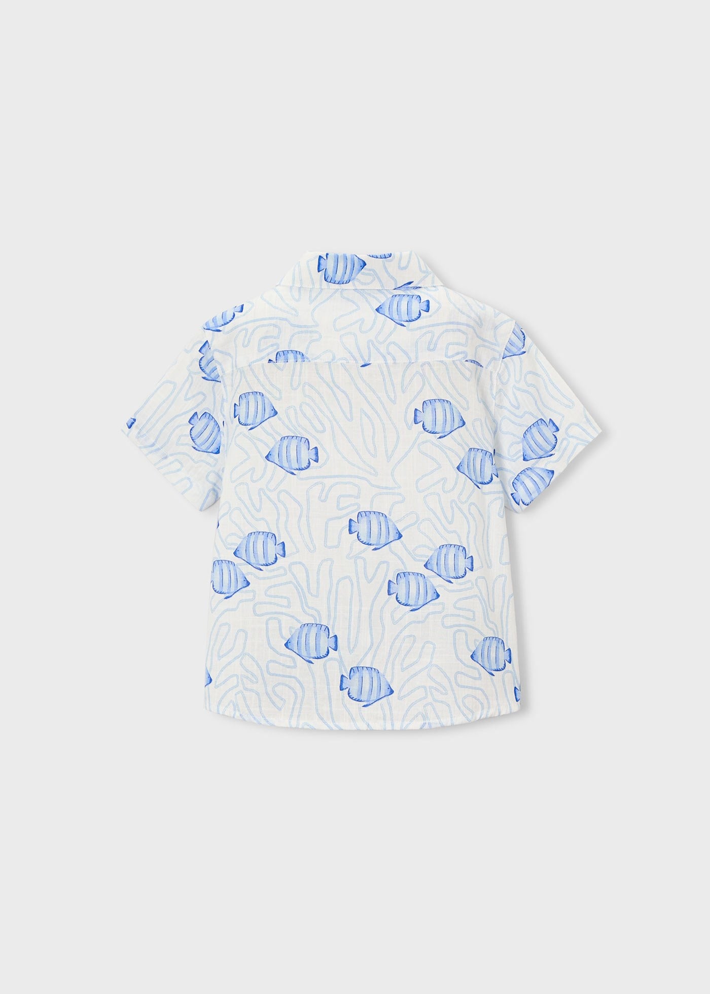 Mayoral Boys' Short-Sleeve Printed Shirt White