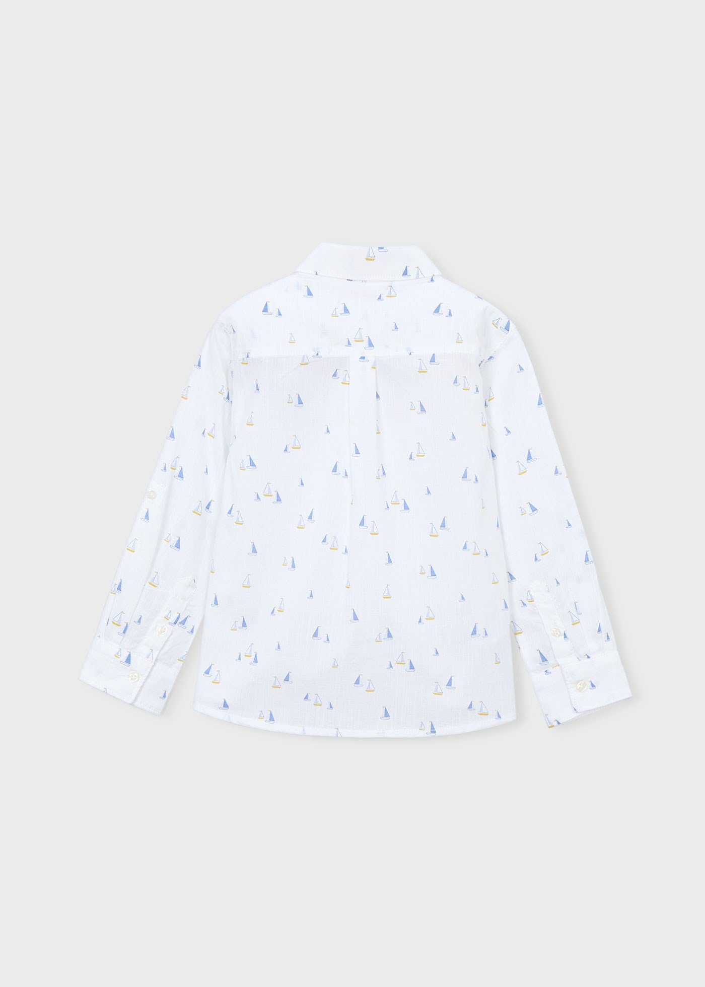 Mayoral Boys' Long-Sleeve Shirt White