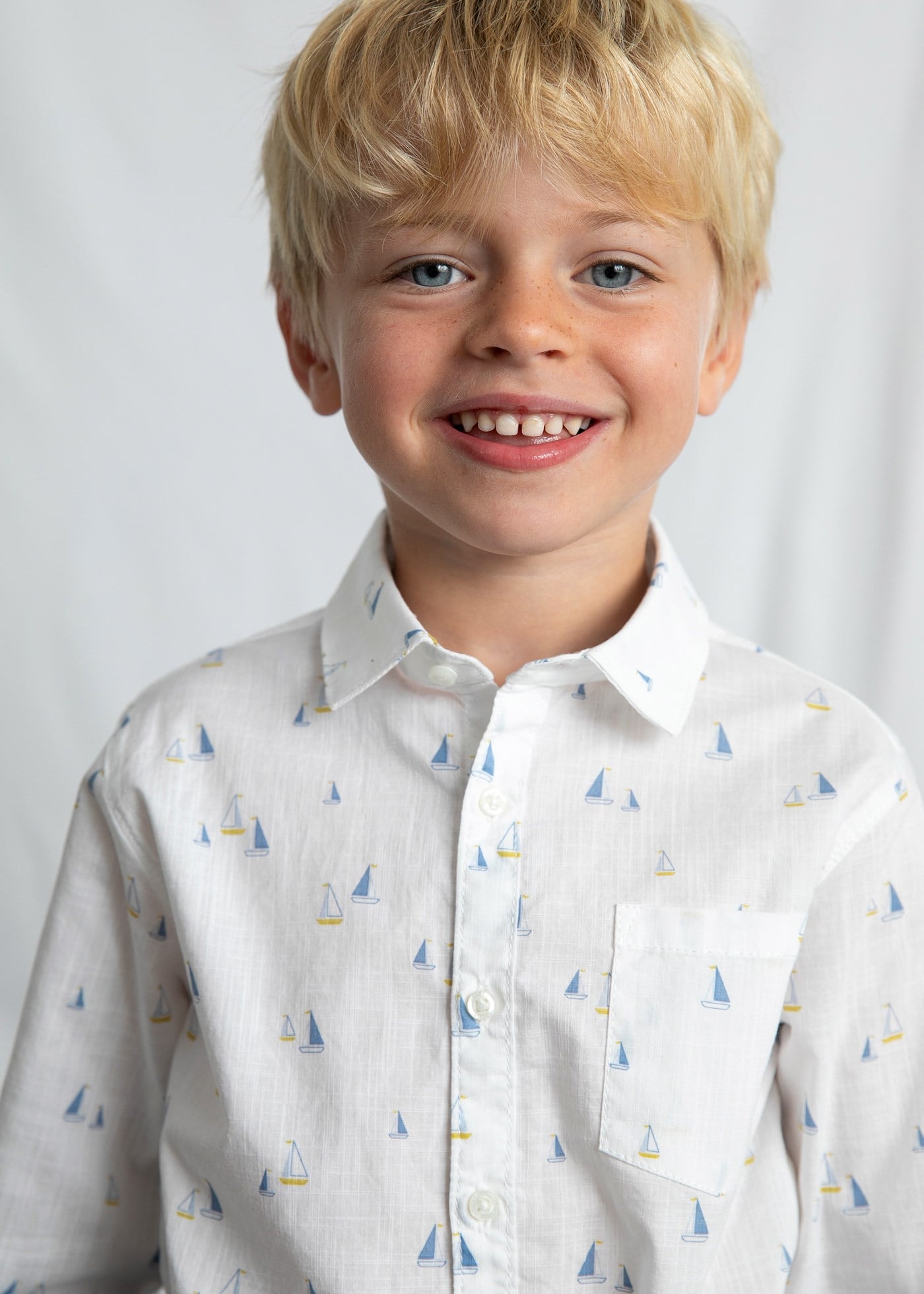 Mayoral Boys' Long-Sleeve Shirt White