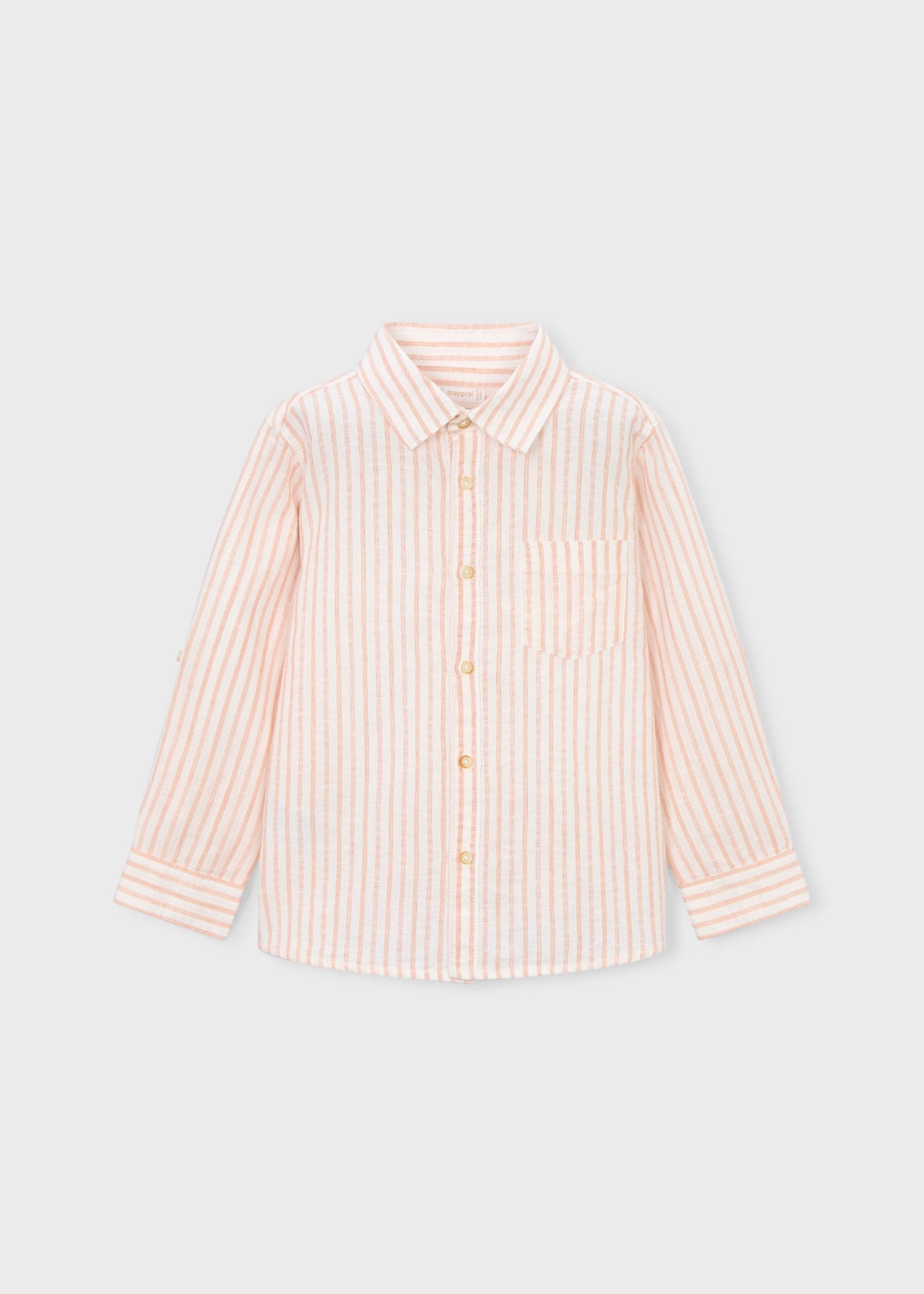 Mayoral Boys' Long-Sleeve Shirt Orange