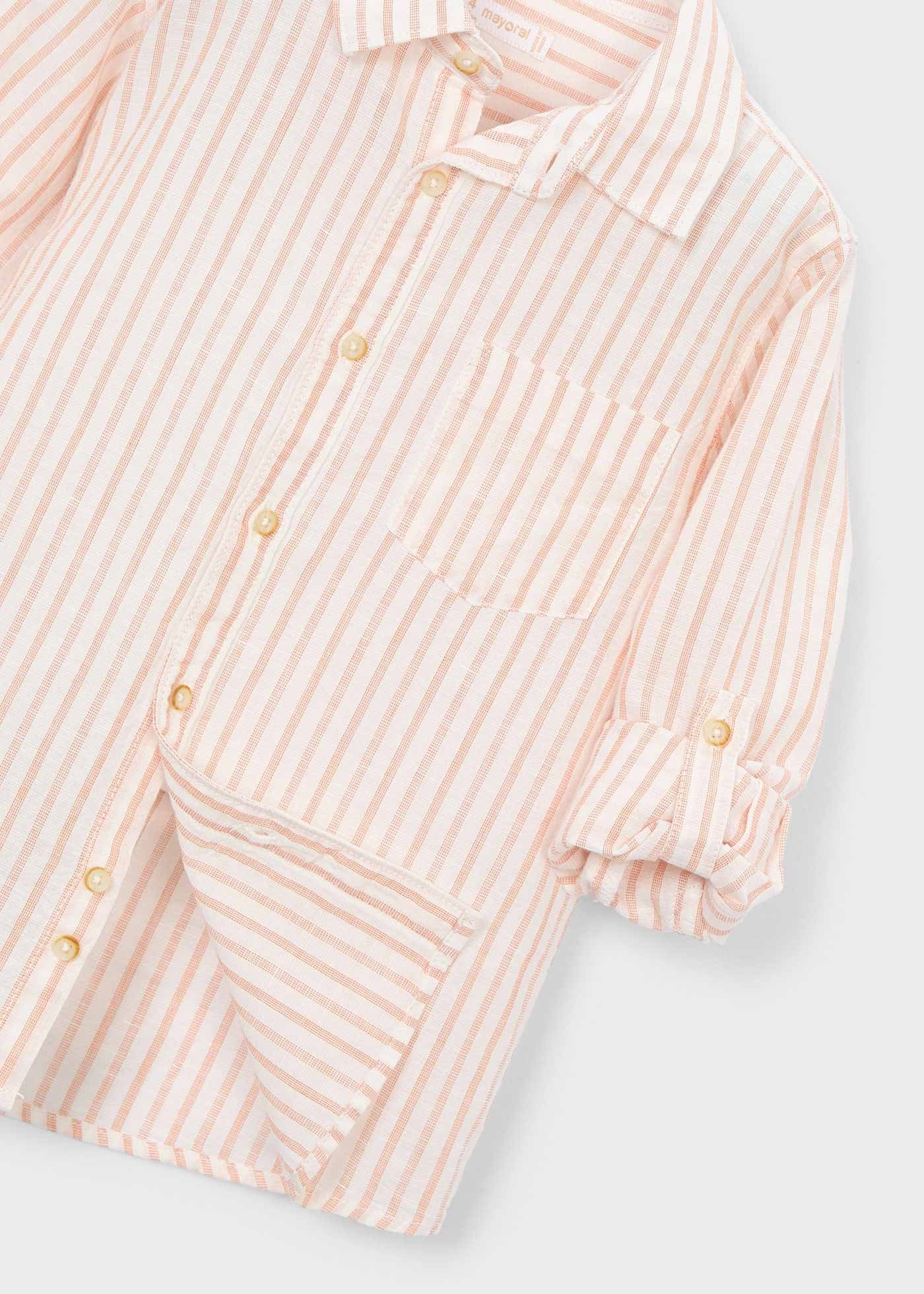 Mayoral Boys' Long-Sleeve Shirt Orange