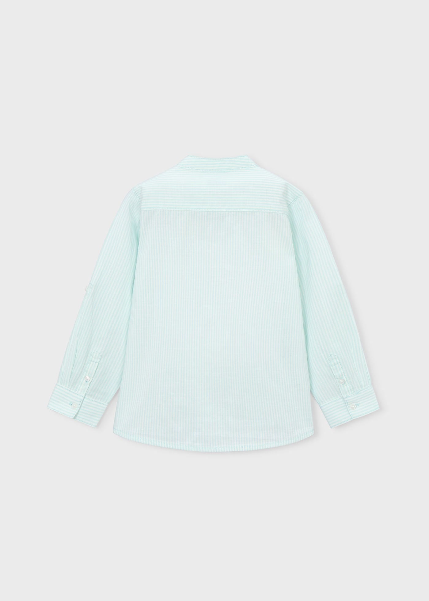 Mayoral Boys' Mandarin Collar Long-Sleeve Shirt Green