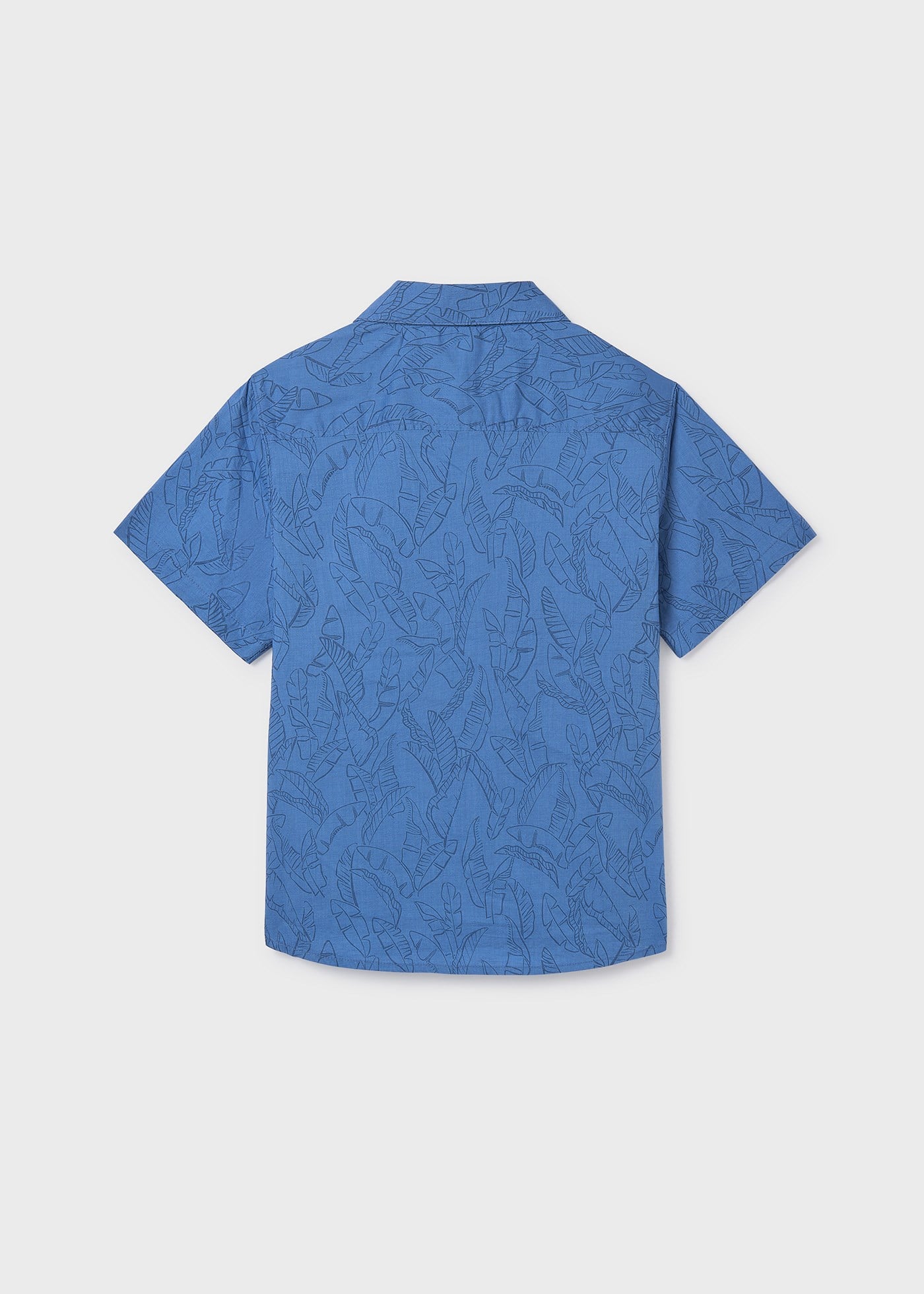 Mayoral Boys' Short-Sleeve Shirt Navy Blue