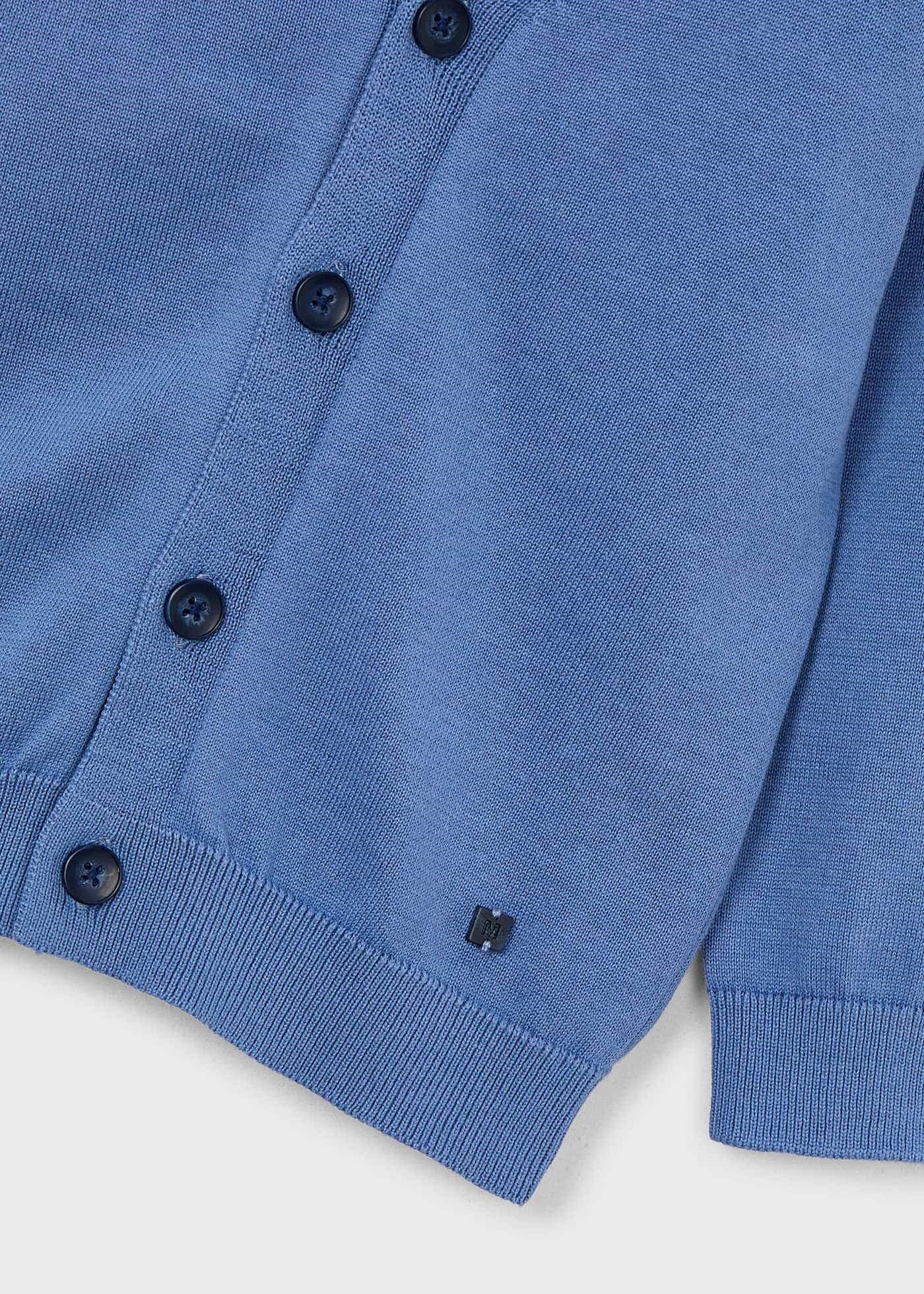 Mayoral Boys' Buttoned Mercerized Cardigan, Blue