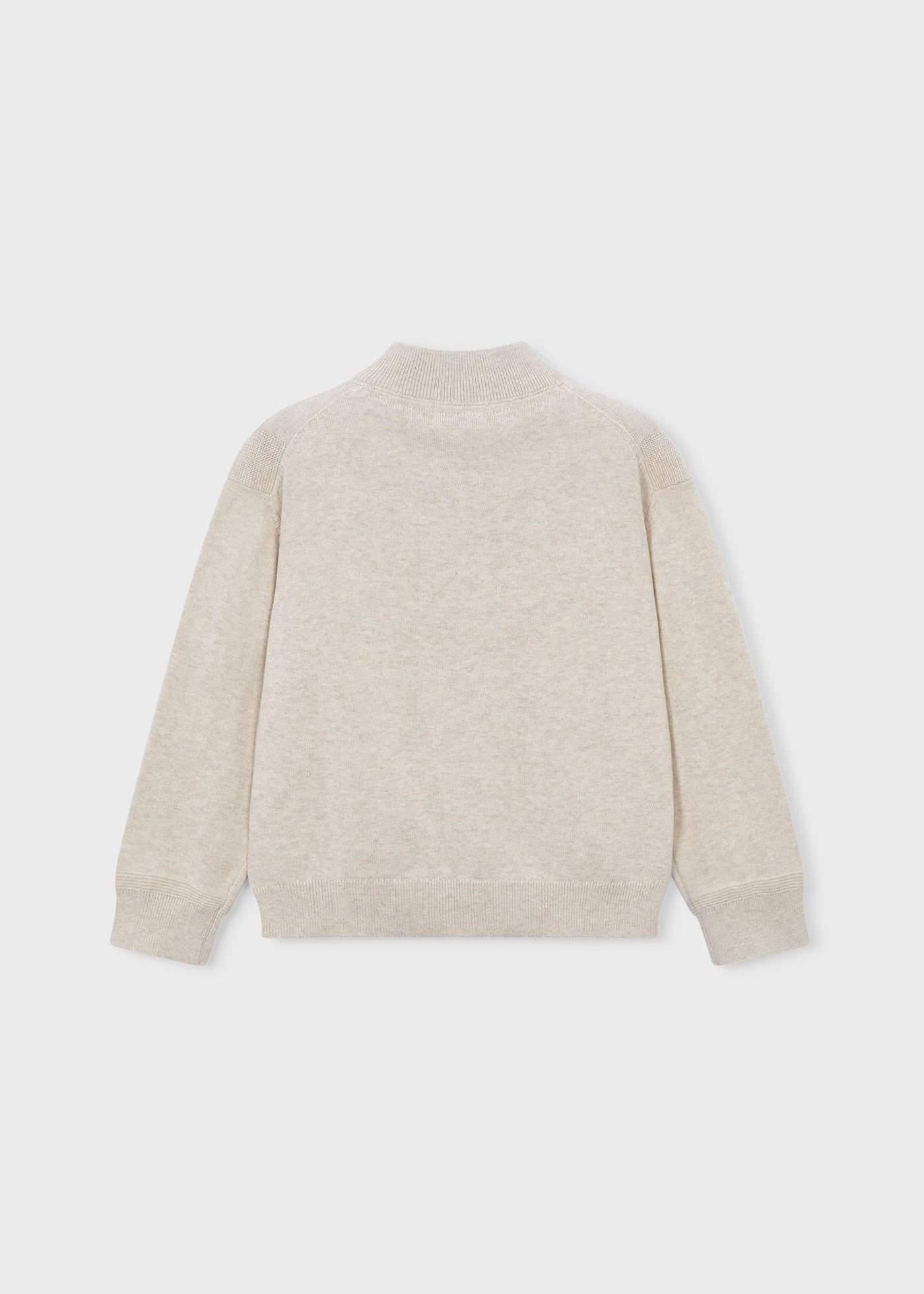 Mayoral Boys' Mercerized Zippered Cardigan, Beige
