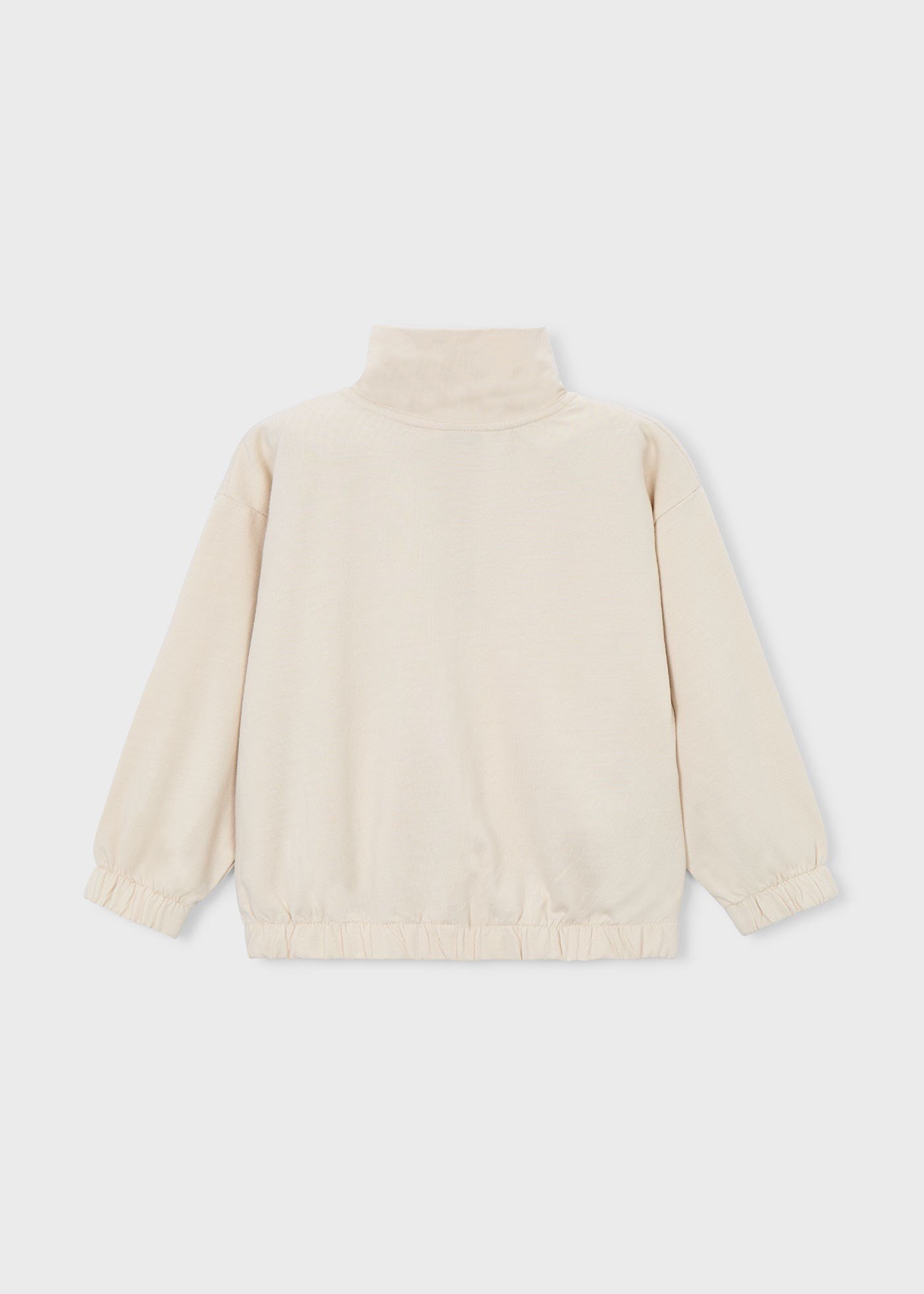 Mayoral Boys' Zip-Up Cotton Cardigan, Cream