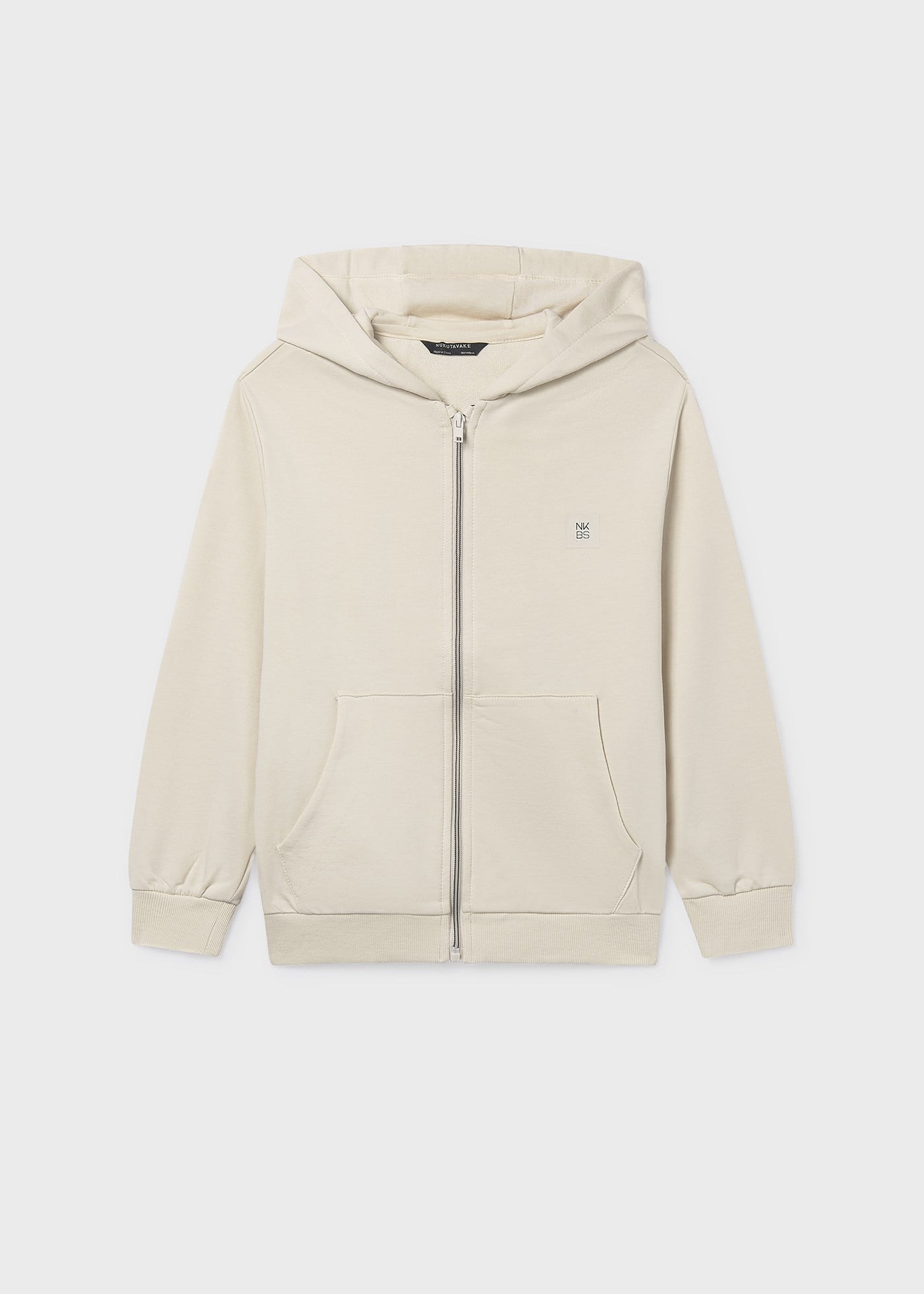 Mayoral Boys' Zip-Up Cotton Cardigan, Cream