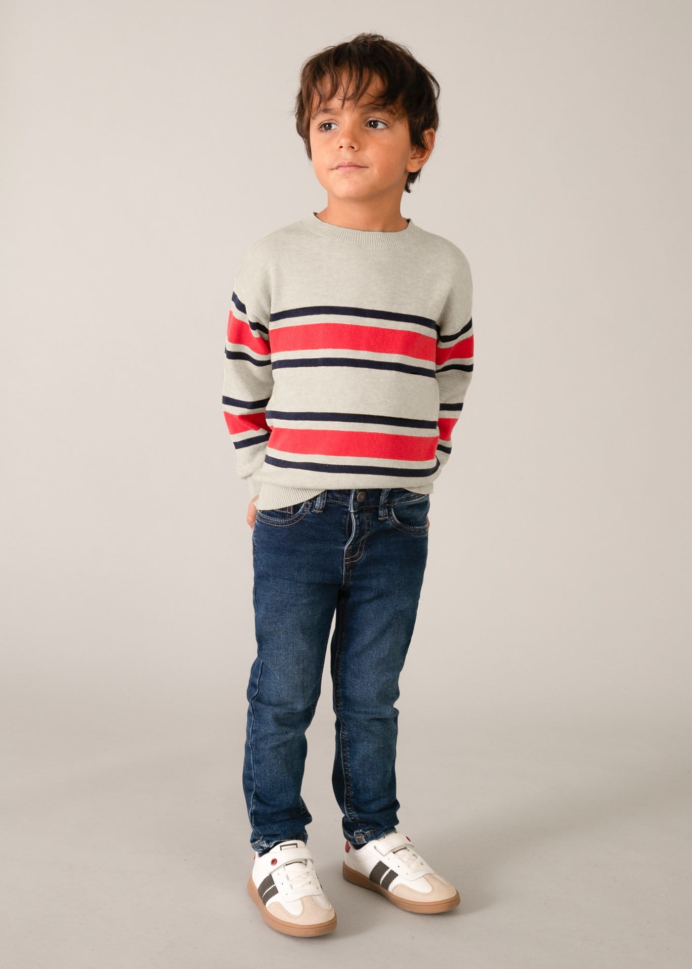 Mayoral Boys' Mercerized Sweater, Beige