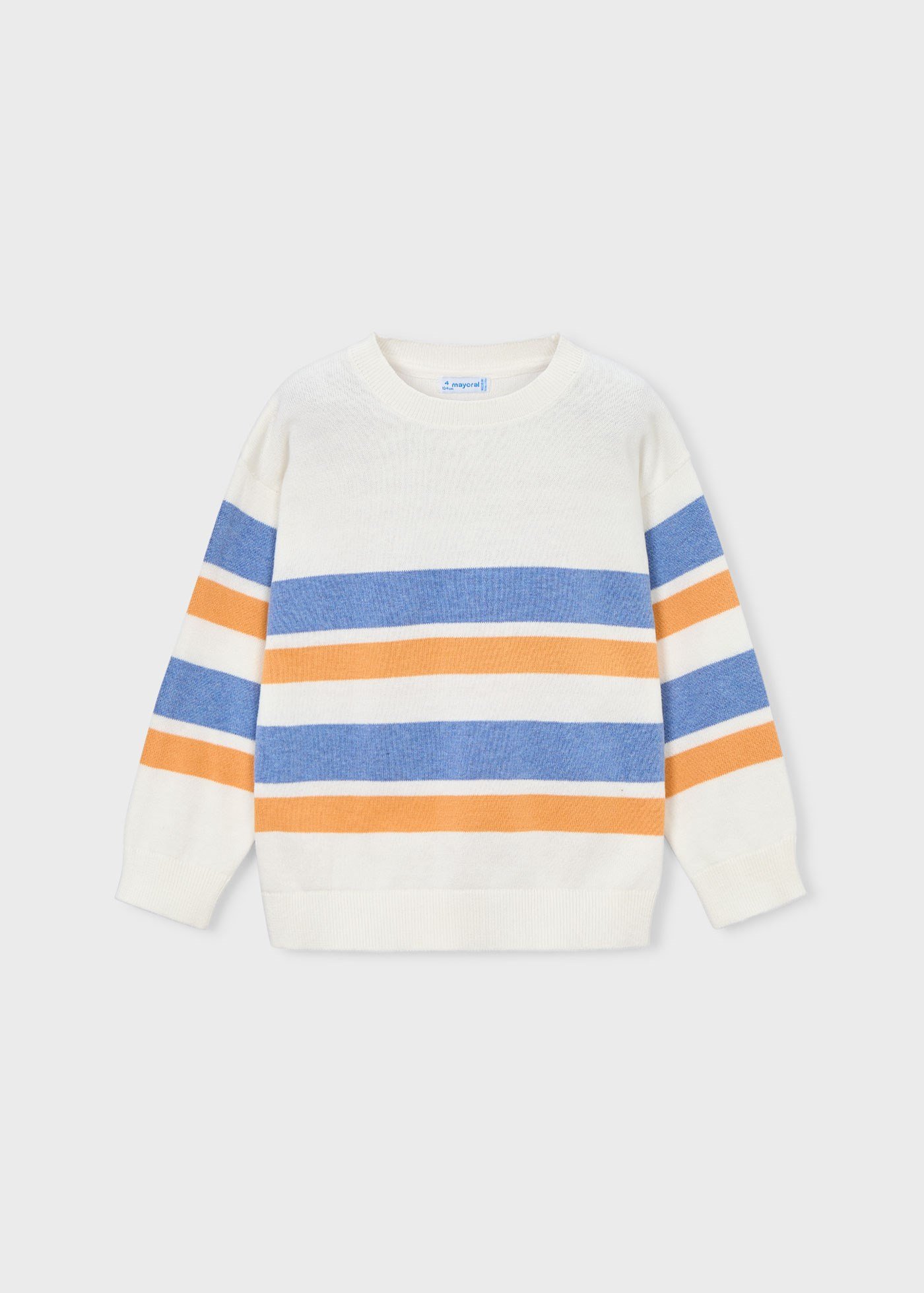 Mayoral Boys' Mercerized Sweater White