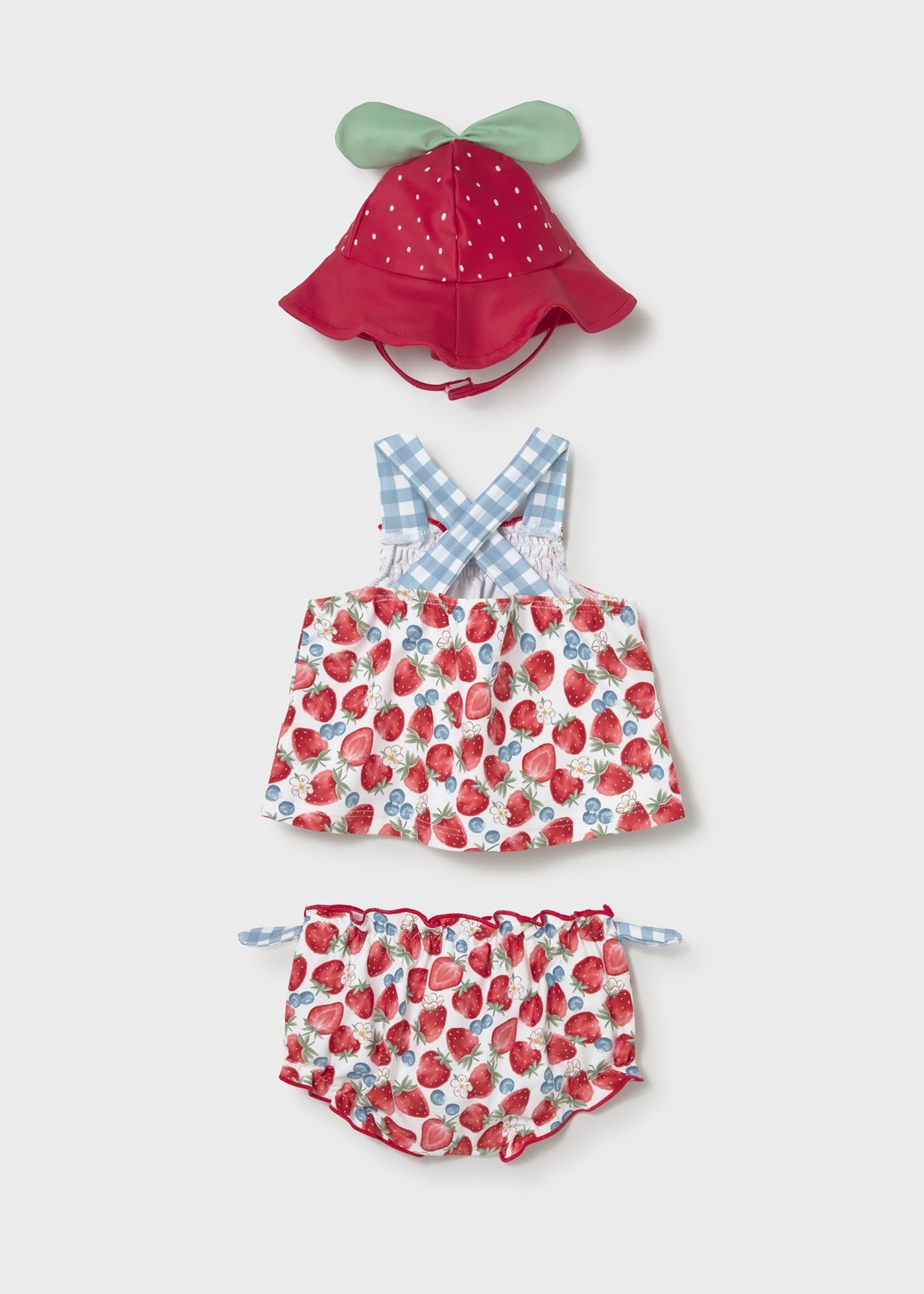 Mayoral Yenidoğan Kız Bebek Mayo Set Kırmızı