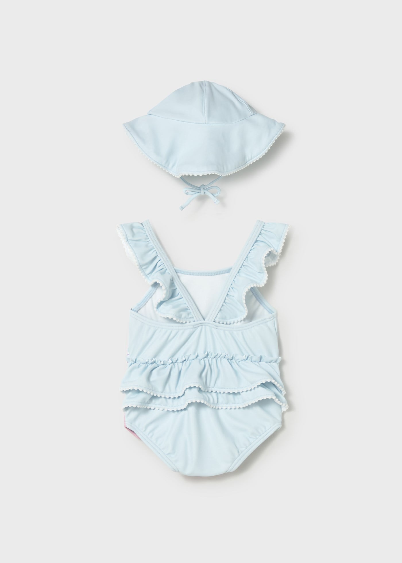 Mayoral Newborn Baby Girl Swimsuit Set Blue