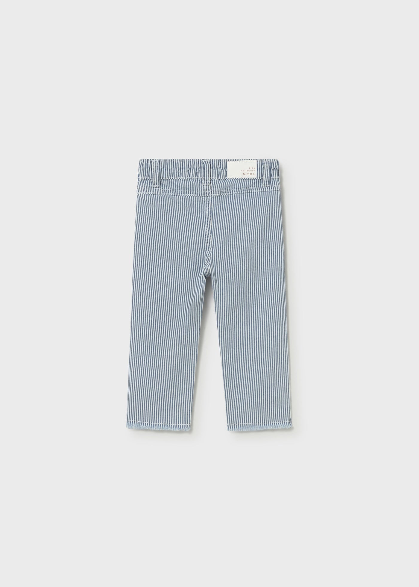 Mayoral Baby Girl Striped Pants Blue