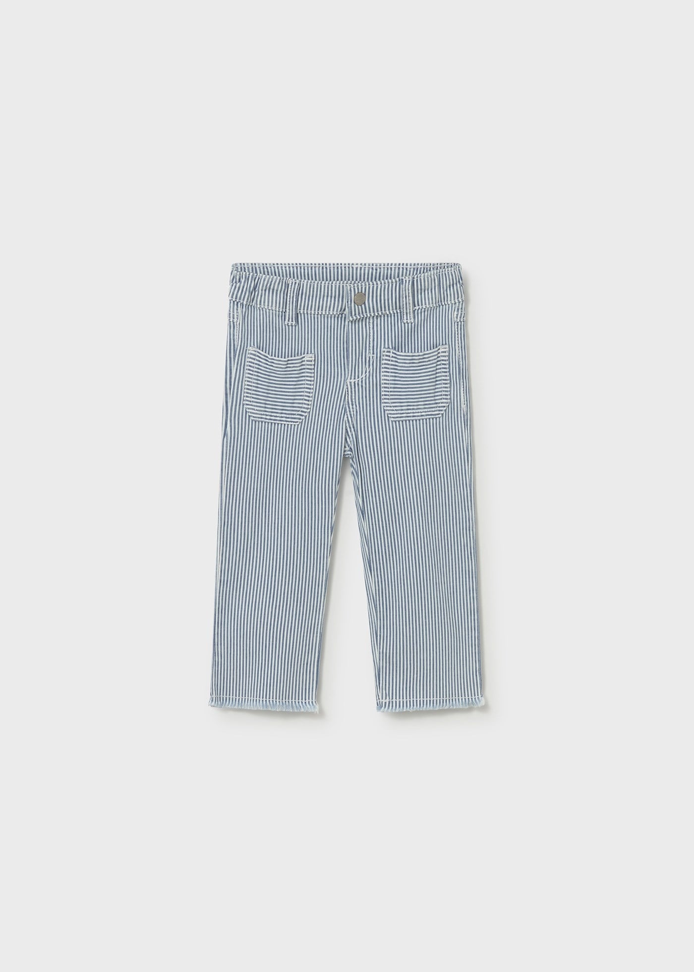 Mayoral Baby Girl Striped Pants Blue