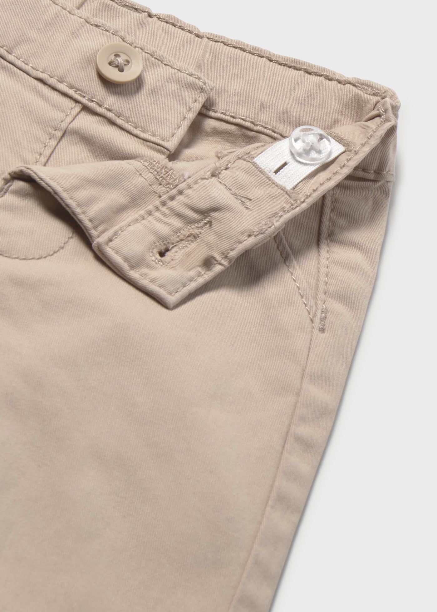 Mayoral Newborn Baby Boy Canvas Pants Beige