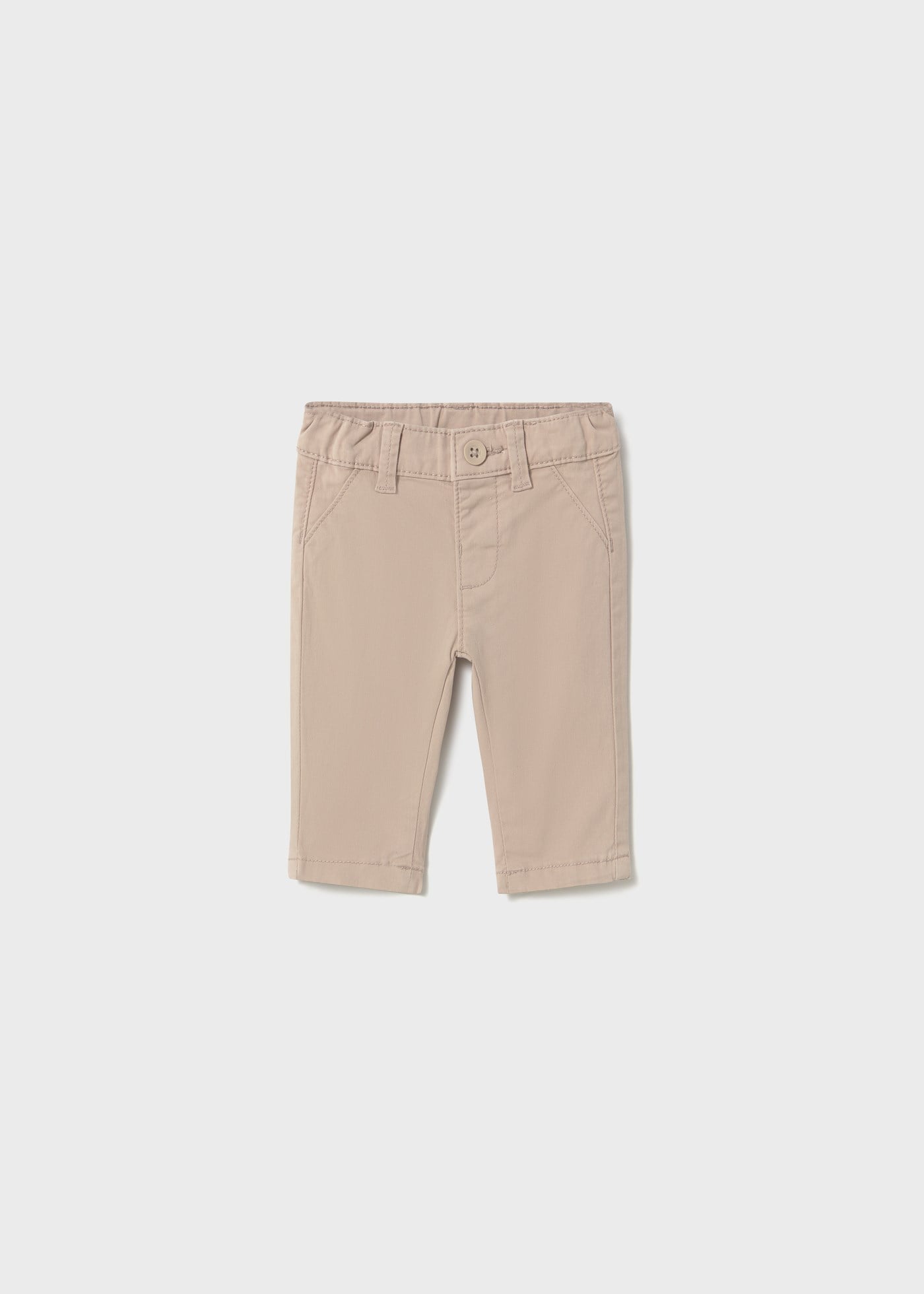 Mayoral Newborn Baby Boy Canvas Pants Beige