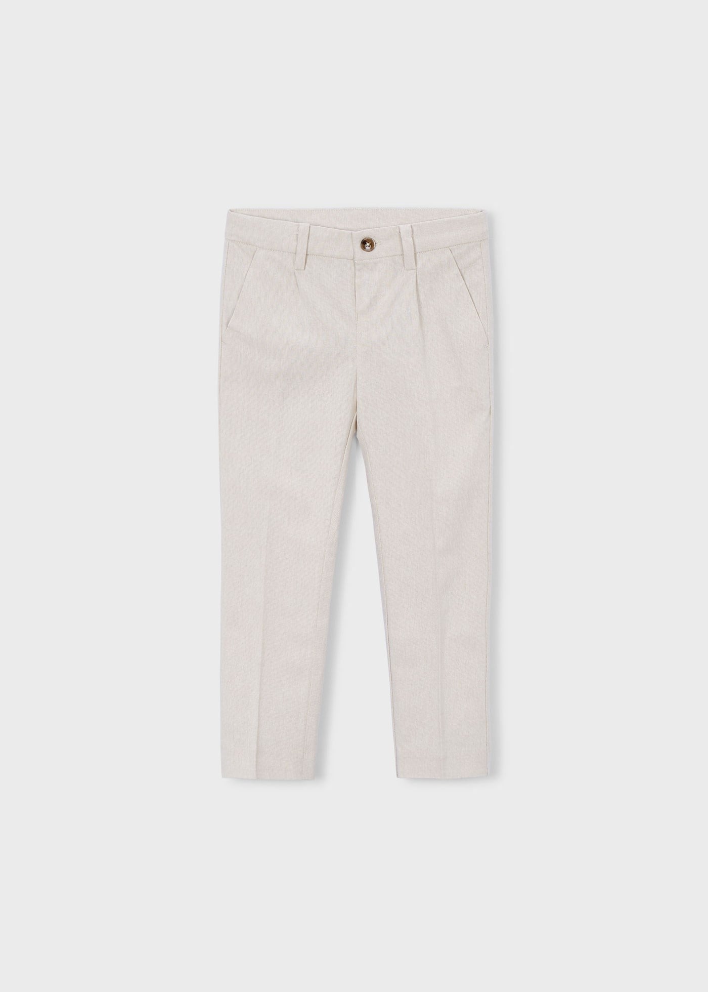 Mayoral Boys' Linen Trousers Beige